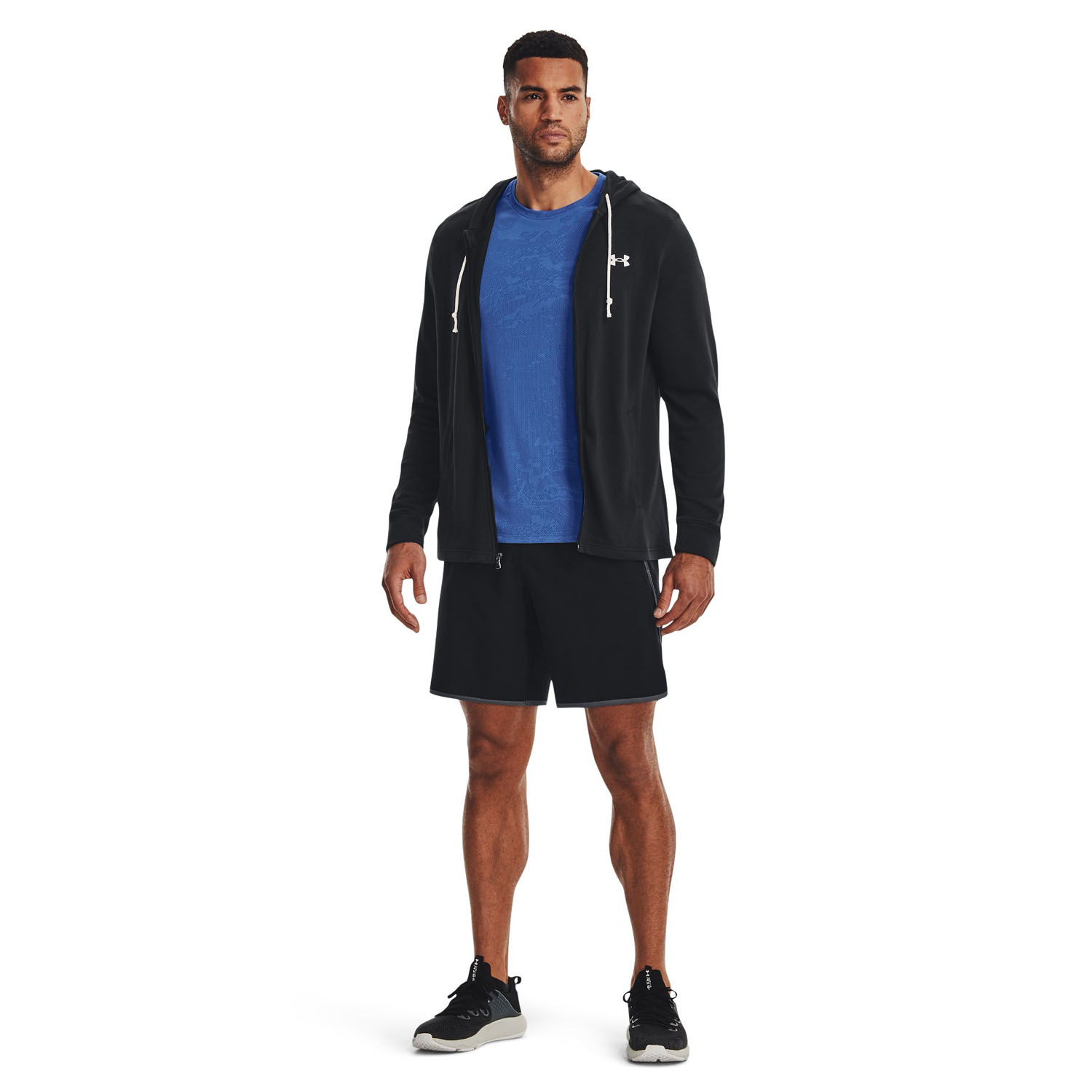 Under Armour HIIT Woven 8in Shorts - Black/Pitch Gray