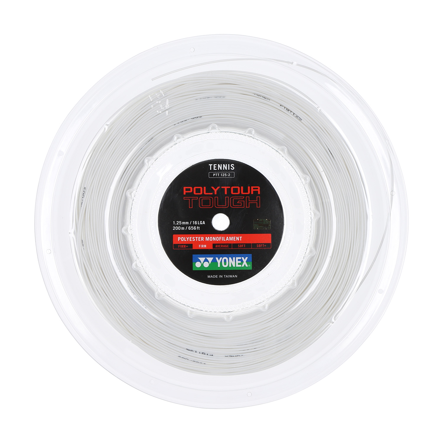Yonex PolyTour Tough 1.25 Matassa 200 m - White