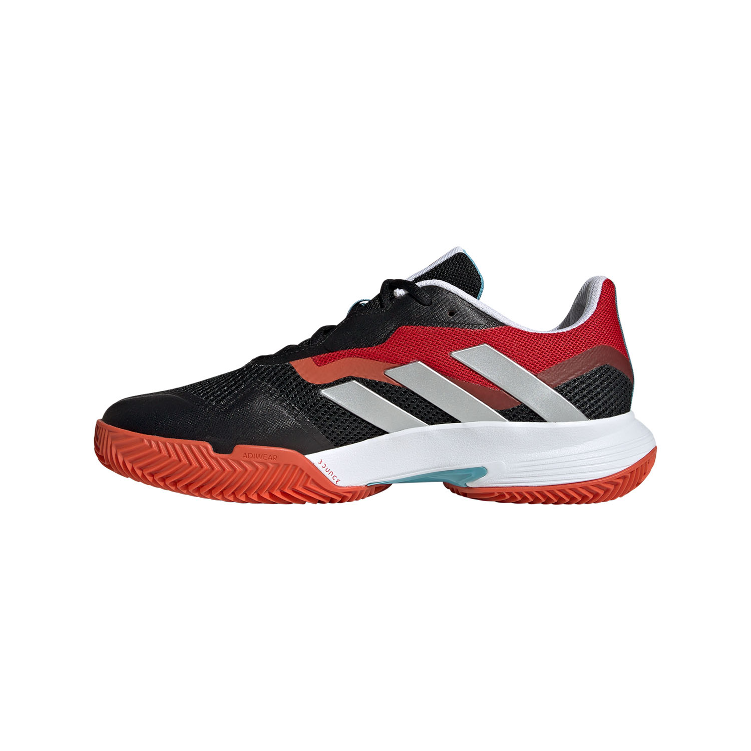 adidas CourtJam Control Clay - Core Black/Ftwr White/Better Scarlet
