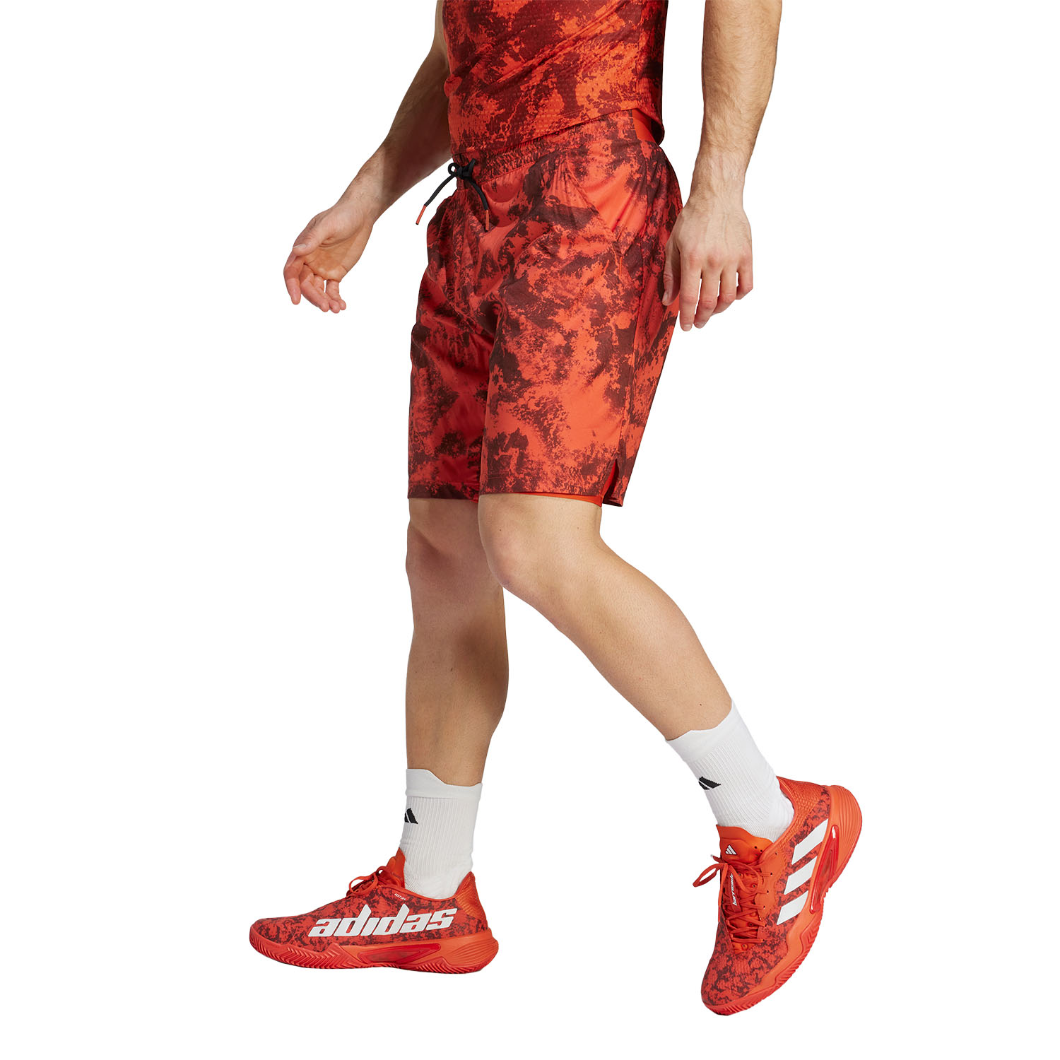 adidas Paris 2 in 1 9.5in Men's Tennis Shorts - Preloved Red
