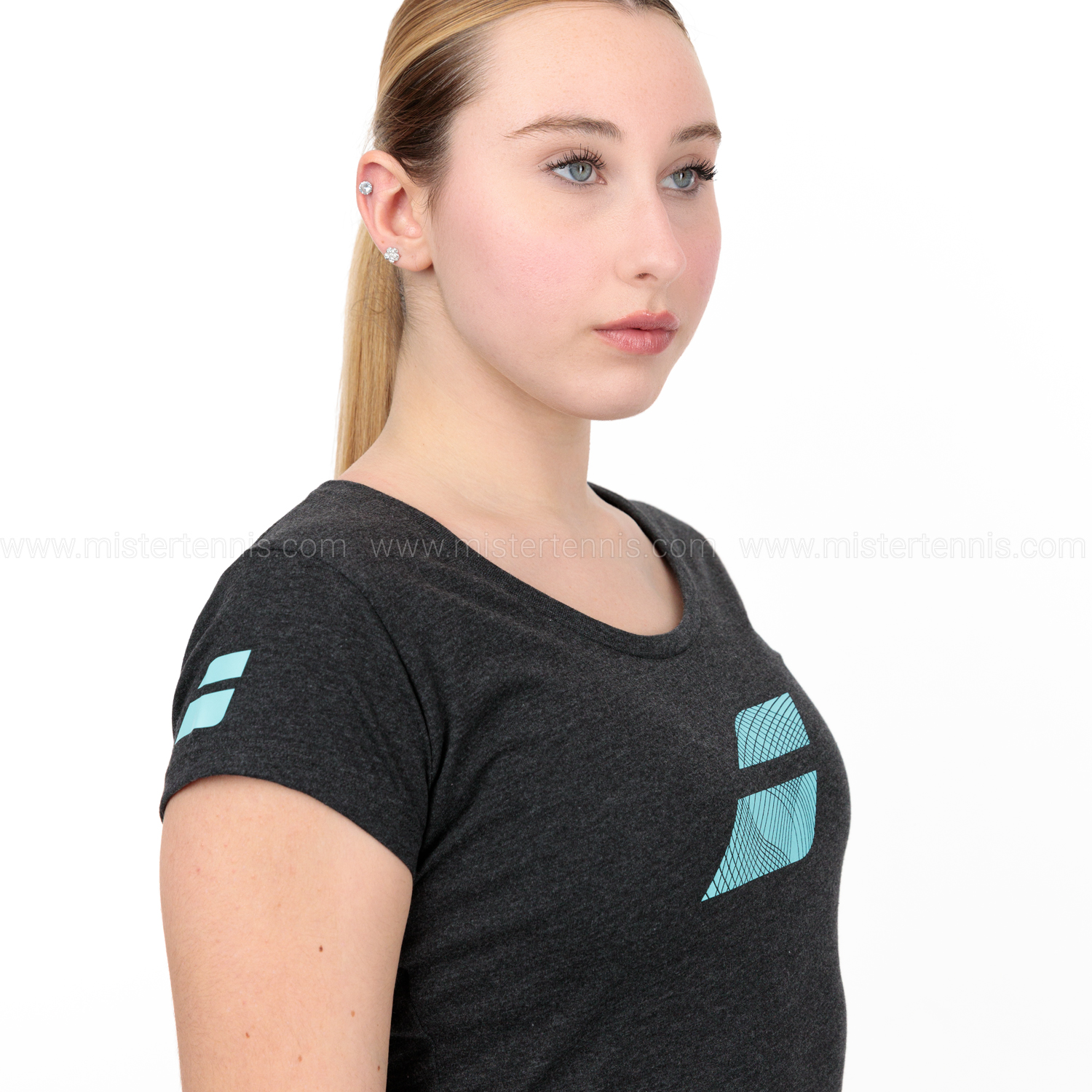 Babolat Exercise Flag T-Shirt - Black Heather