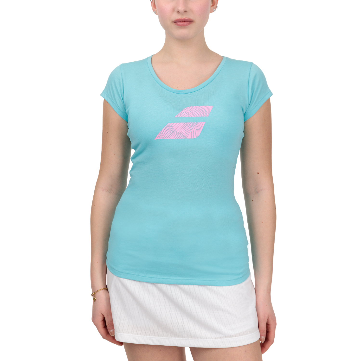 Babolat Exercise Flag T-Shirt - Angel Blue Heather