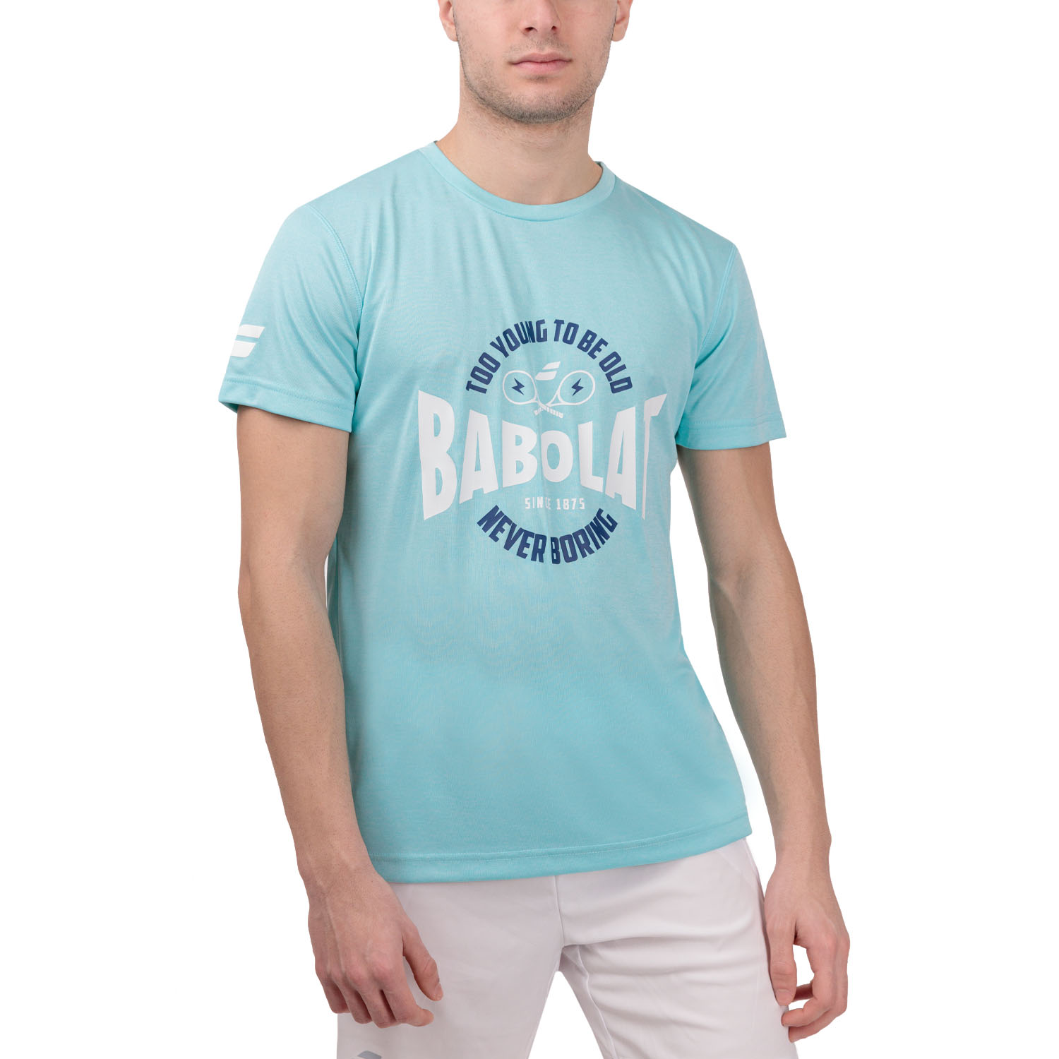 Babolat Exercise Graphic T-Shirt - Angel Blue Heather