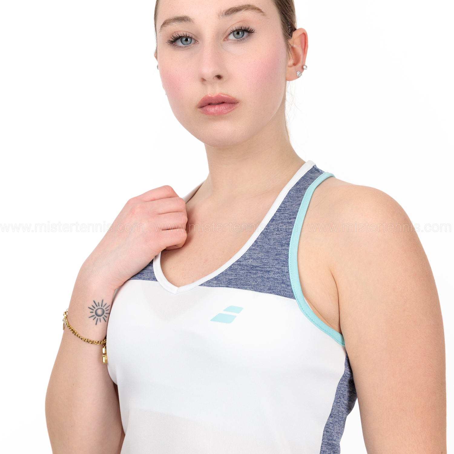 Babolat Play Tank - White/Blue Heather