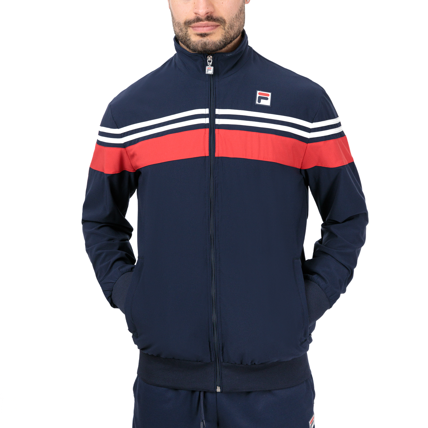 Fila Bruno Jacket - Navy/Red