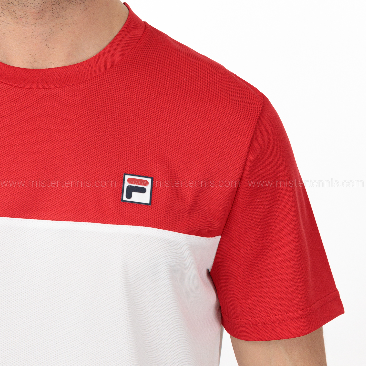 Fila Karl Camiseta - White/Red