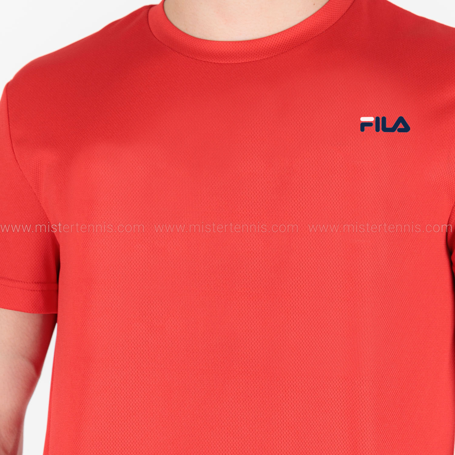 Fila Logo Camiseta - Red