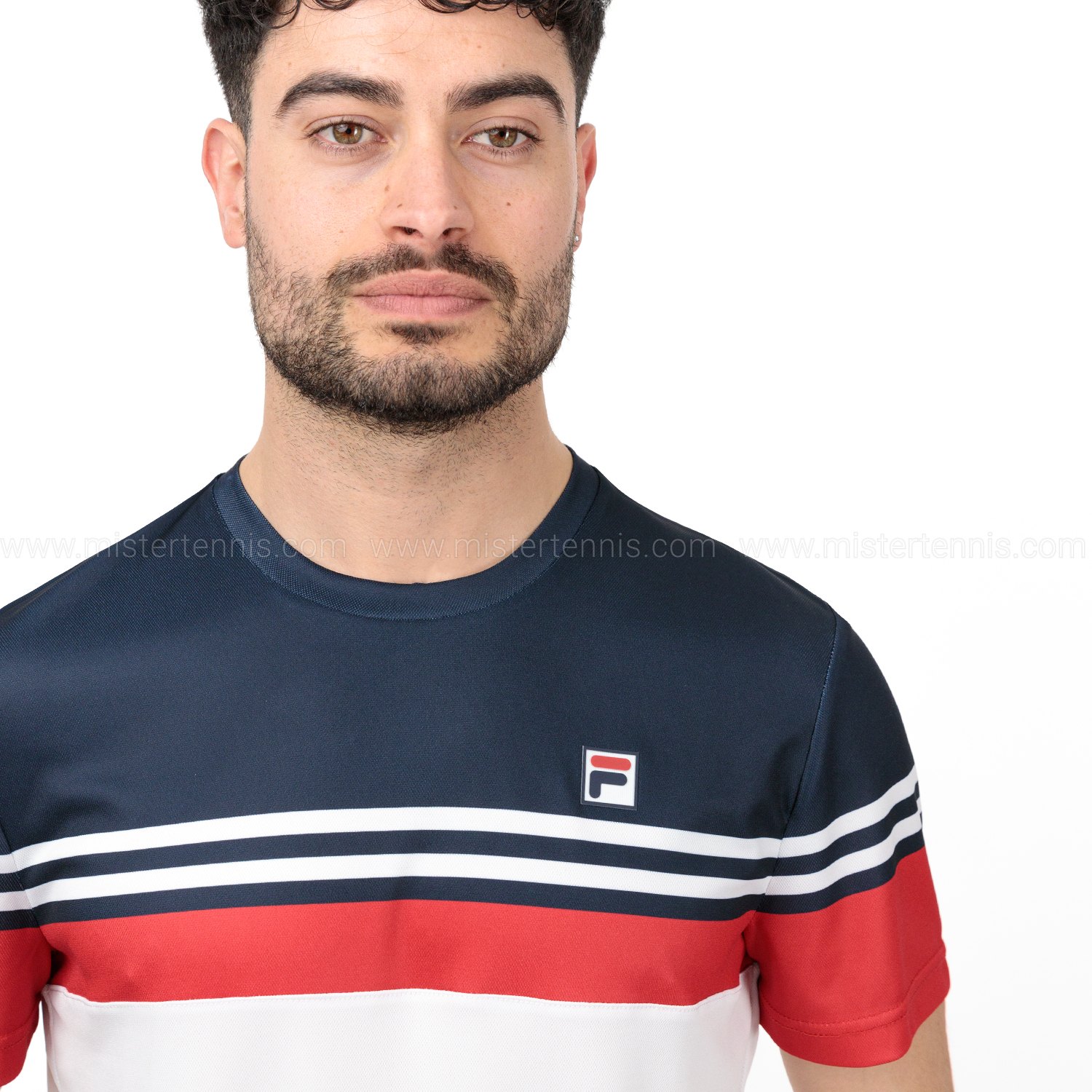 Fila Malte Camiseta - White/Red