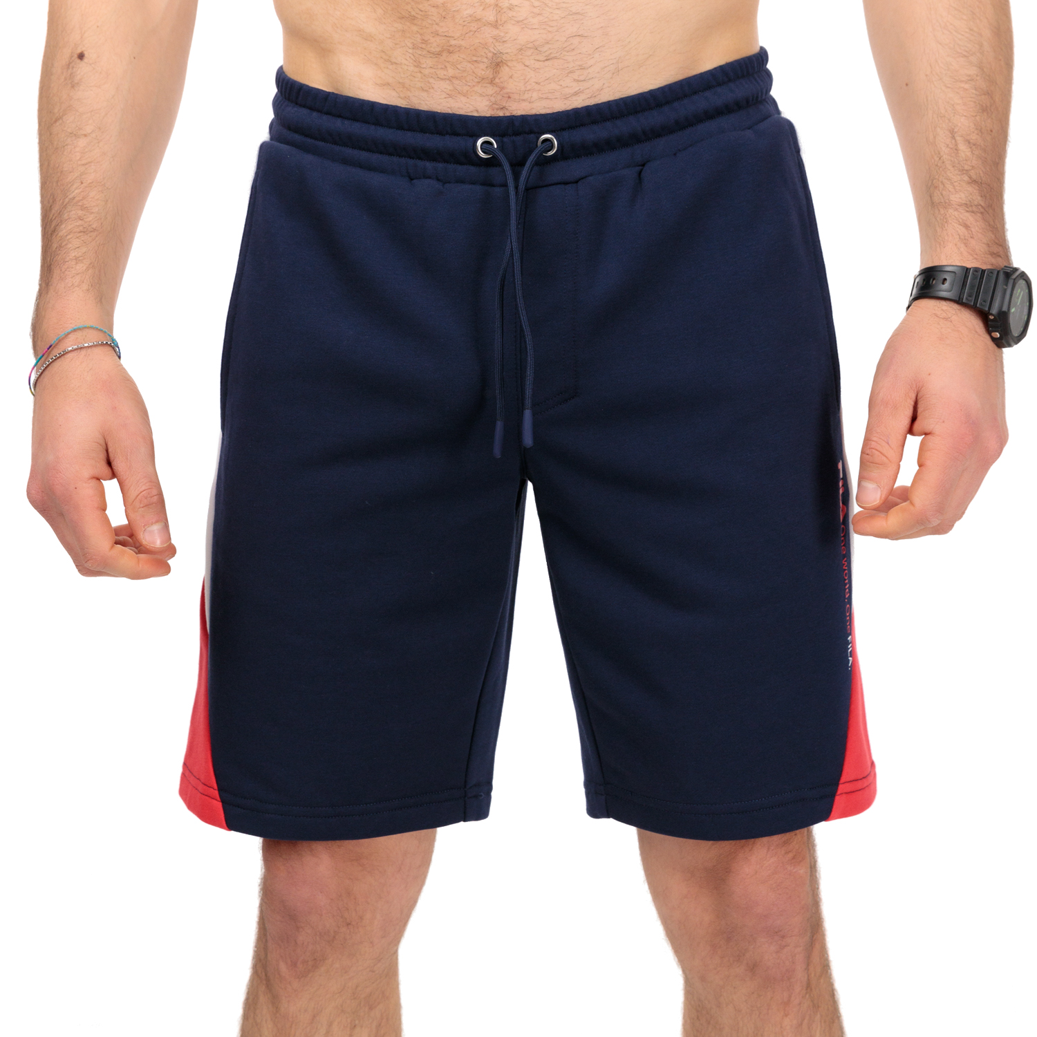 Fila Melvin 9in Pantaloncini - Navy/Red