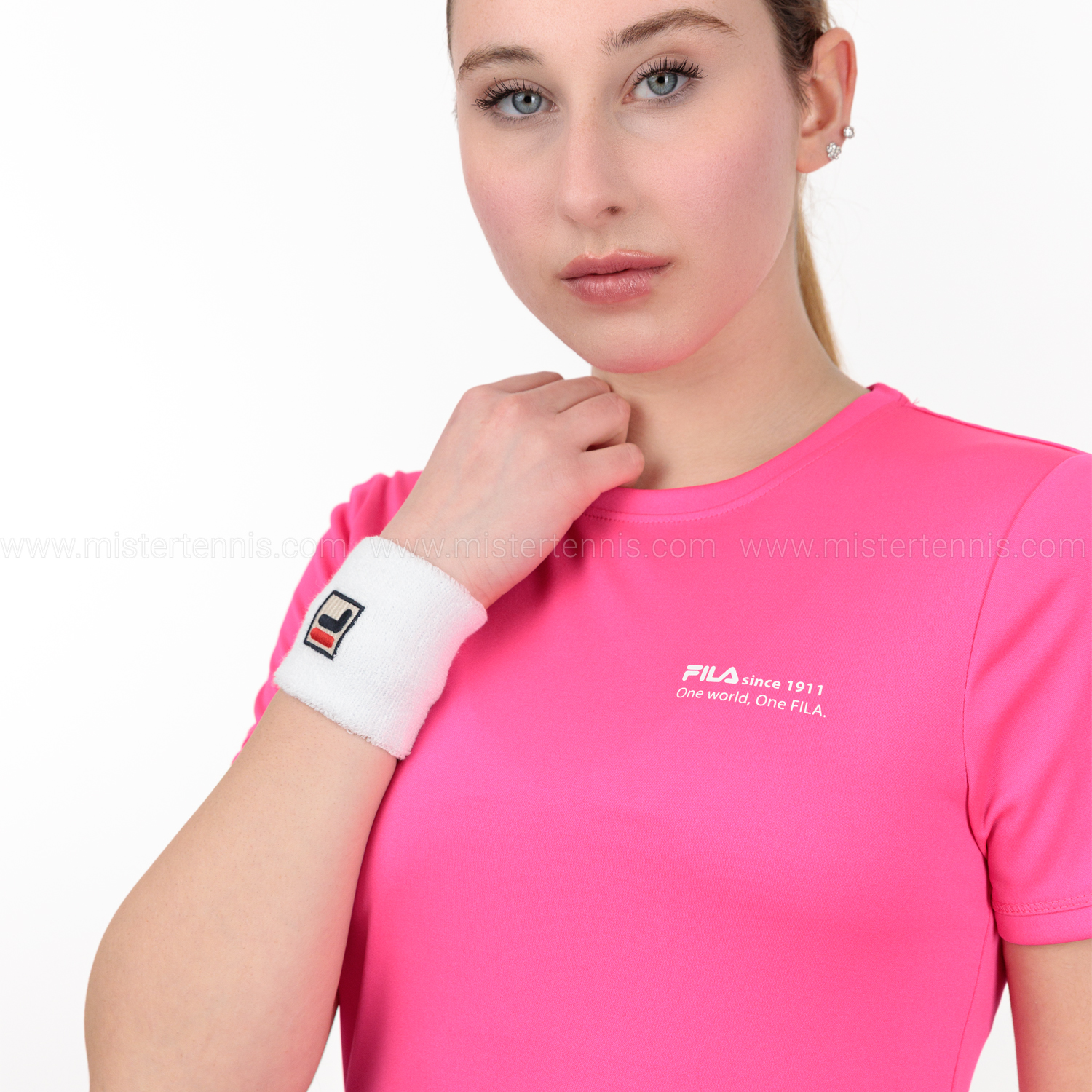 Fila Sandra T-Shirt - Pink Glo