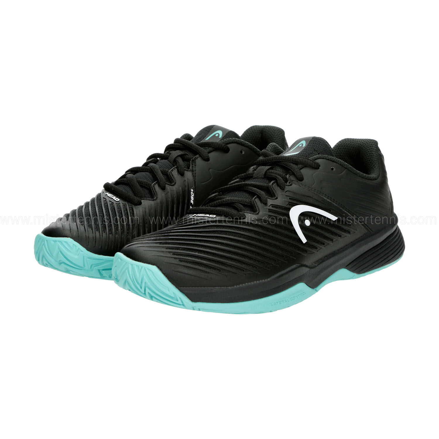 Head Revolt Pro 4.0 Junior's Tennis Shoes - Black/Teal