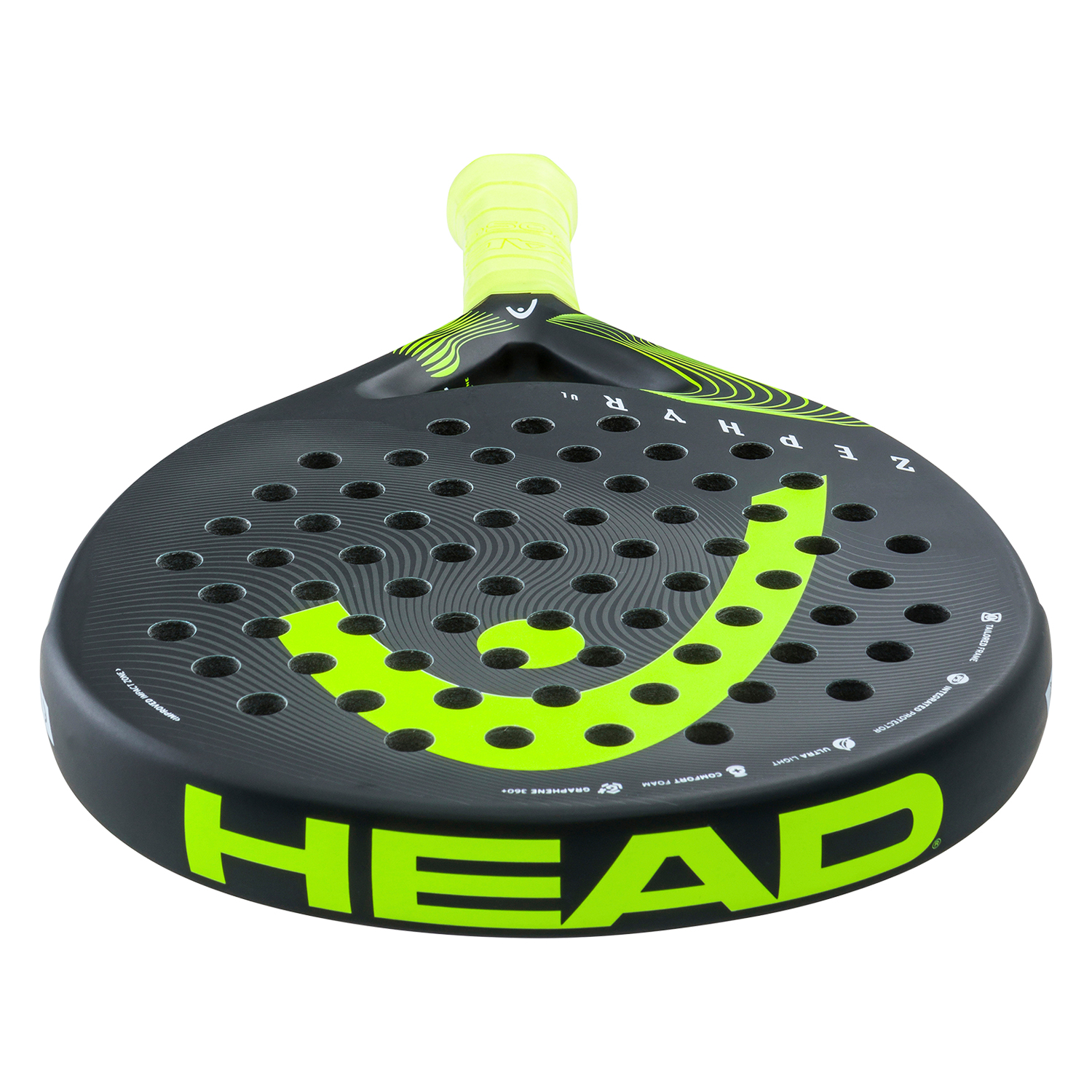 Head Zephyr UL 2023 Padel - Black/Yellow