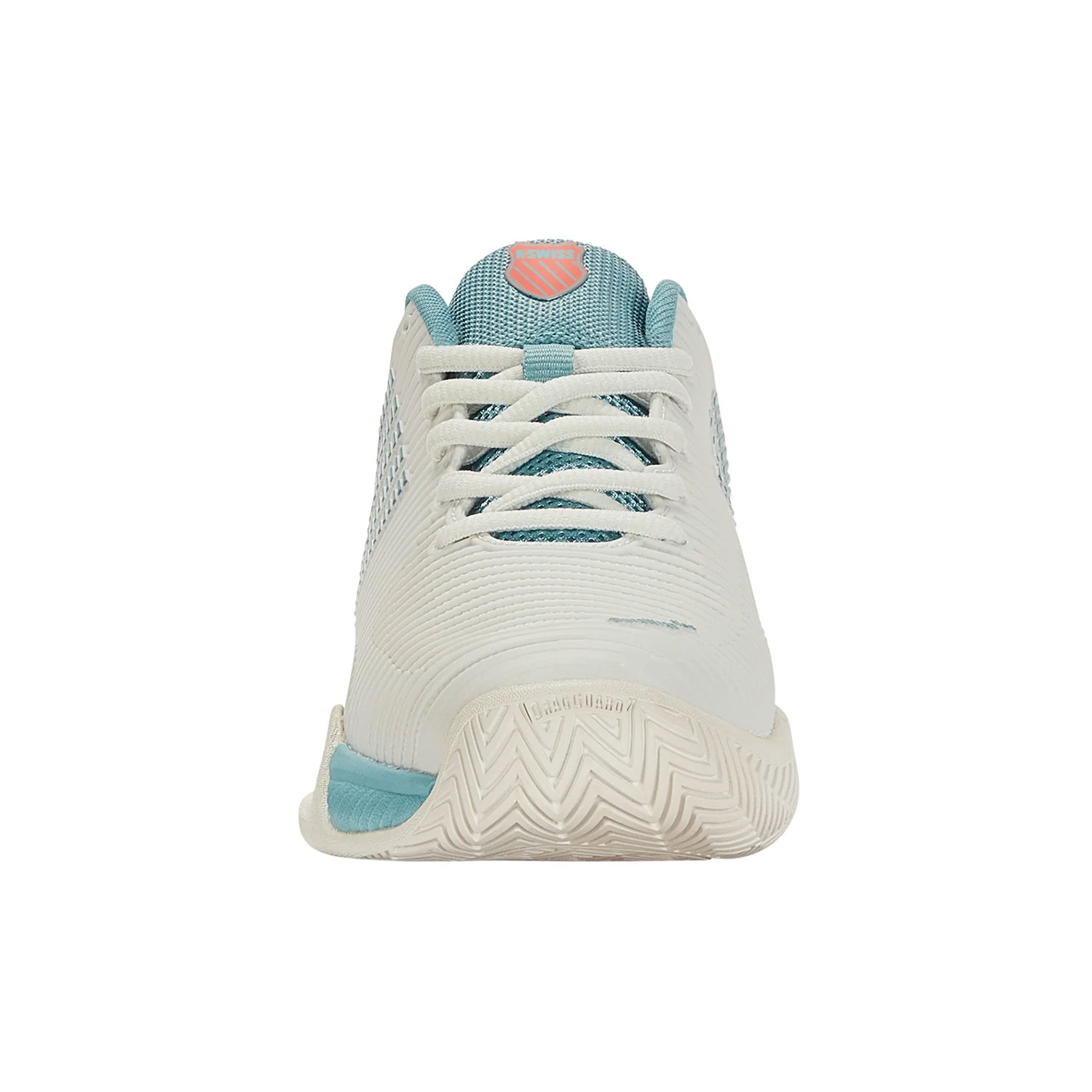 K-Swiss Hypercourt Express 2 Clay Junior - Blanc De Blanc/Nile Blue/Desert Flower