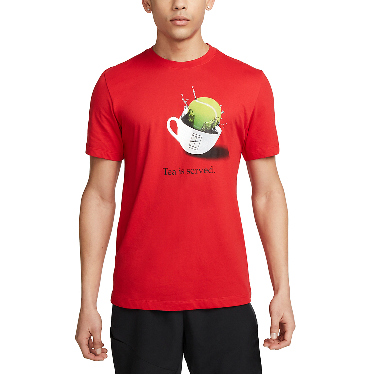 lil soft tennis emblem T-shirt (red） XL lil soft tennis emblem T