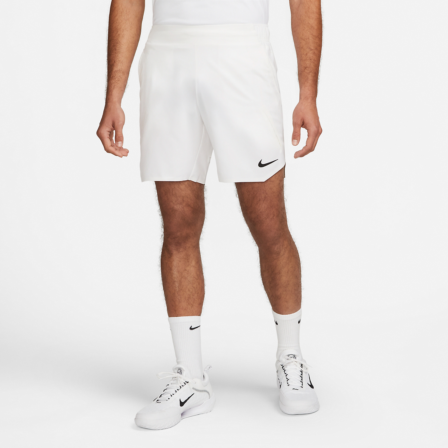 Nike Court Slam Short - White/Medium Ash | Midwest Racquet