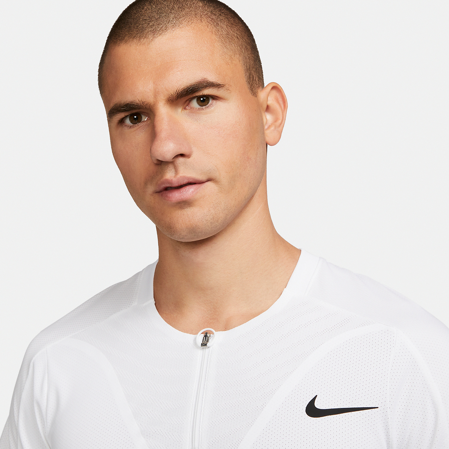 Nike Dri-FIT ADV Slam Men's Tennis Polo - White/Black
