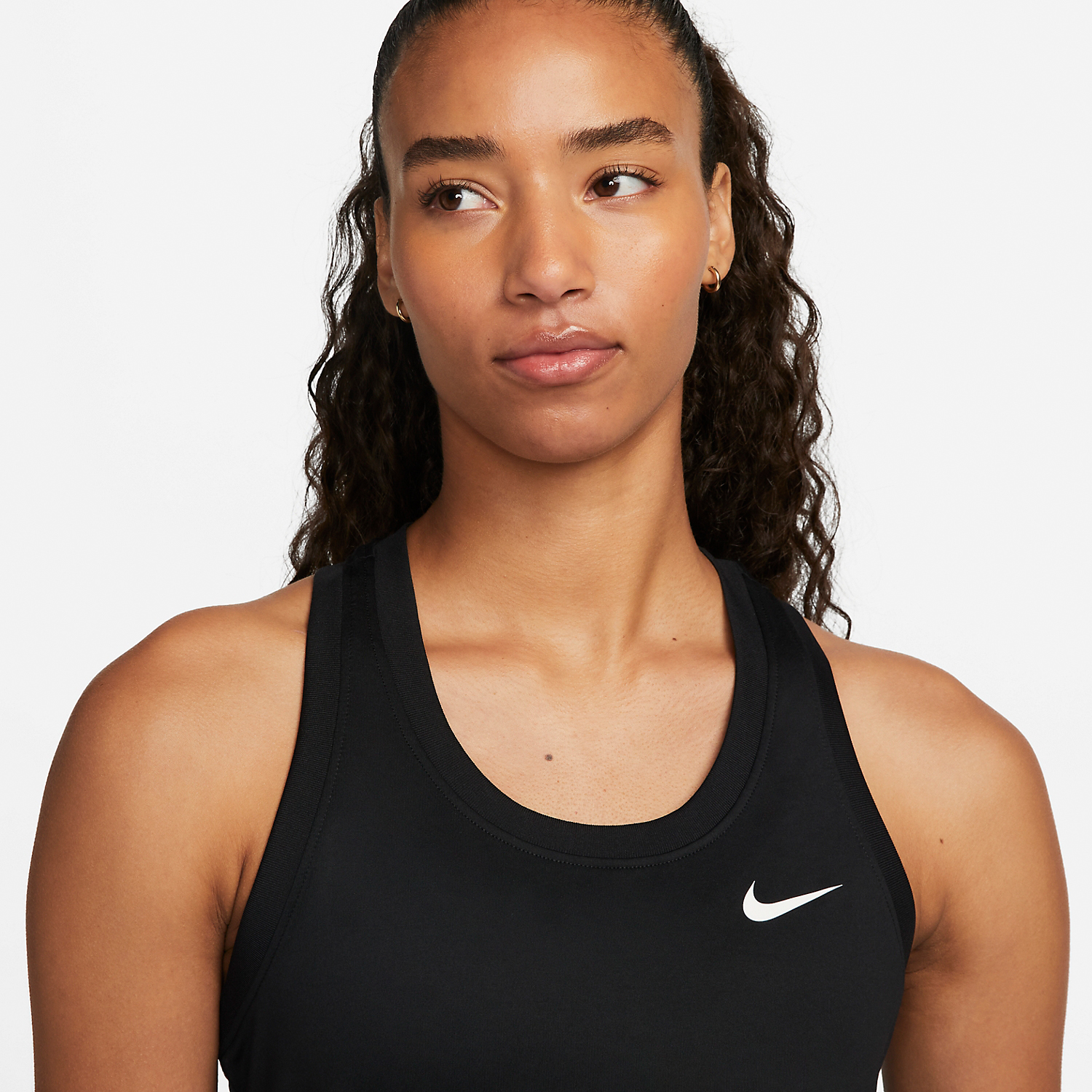 Nike Dri-FIT Women's Tennis Tank - Black/White