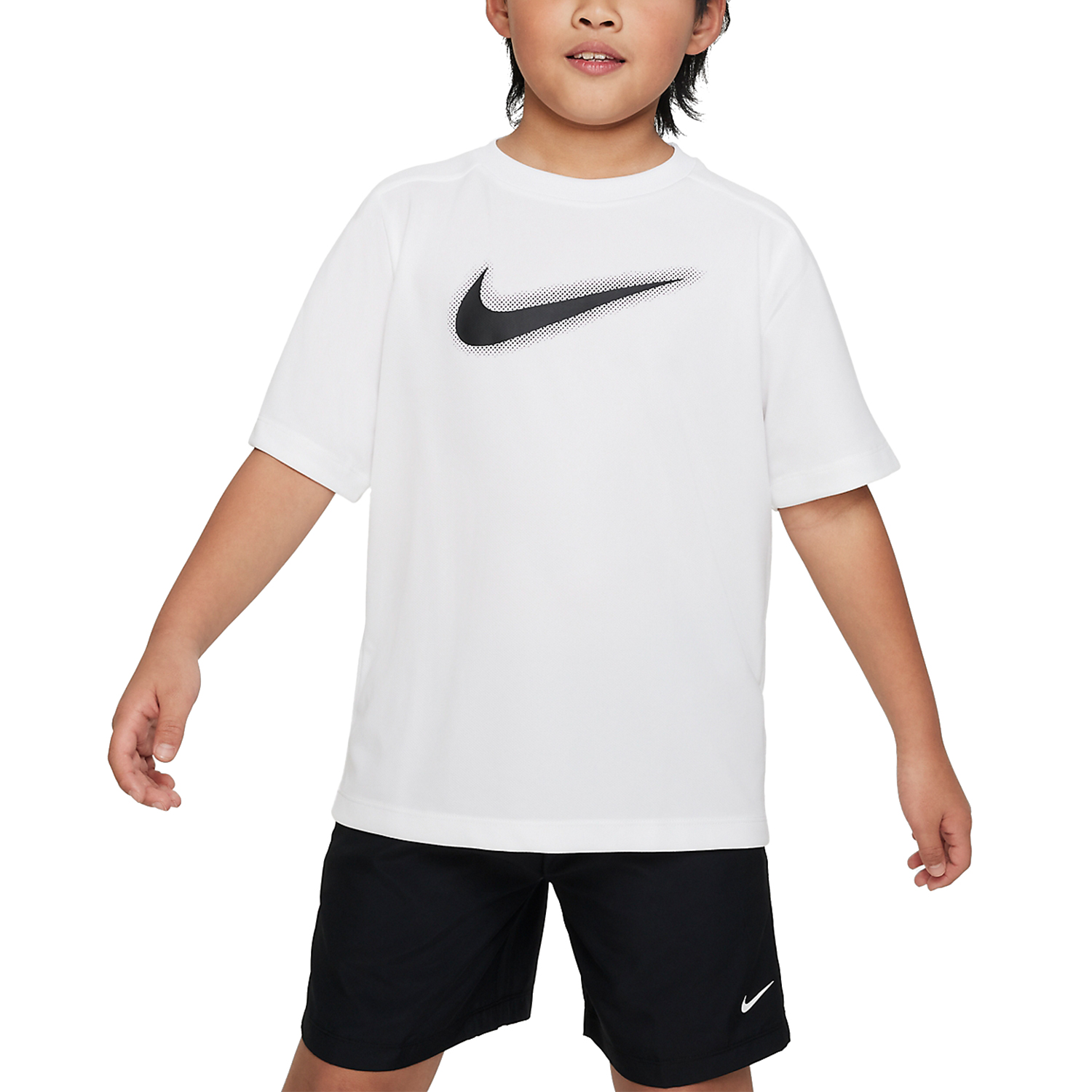 Nike Dri-FIT Icon Camiseta Niño - White/Black