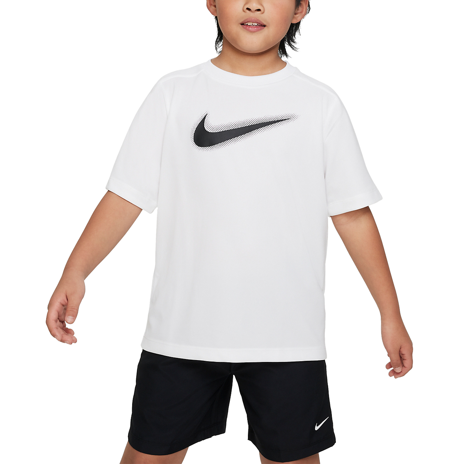 Nike Dri-FIT Icon Maglietta Bambino - White/Black