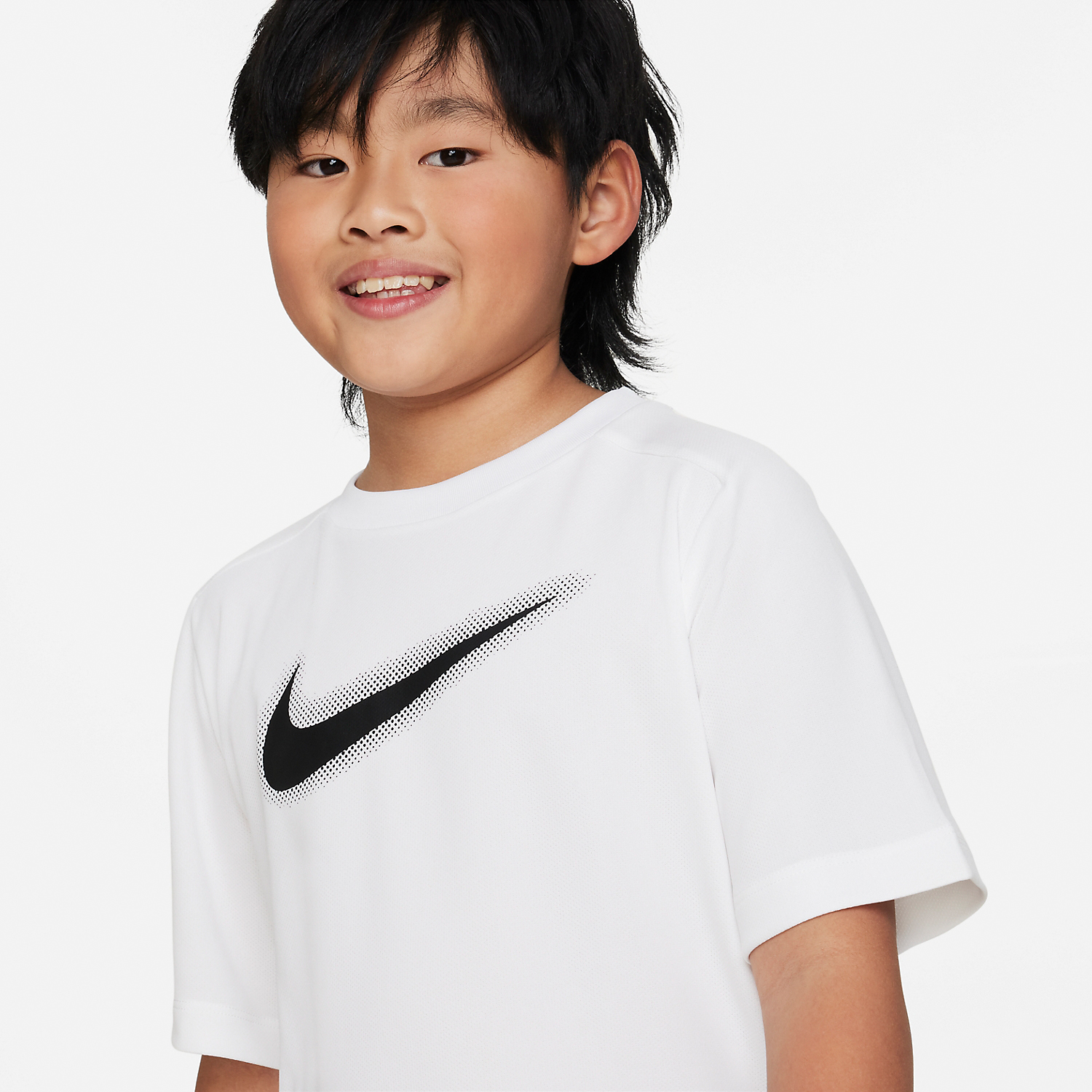 Nike Dri-FIT Icon Camiseta Niño - White/Black