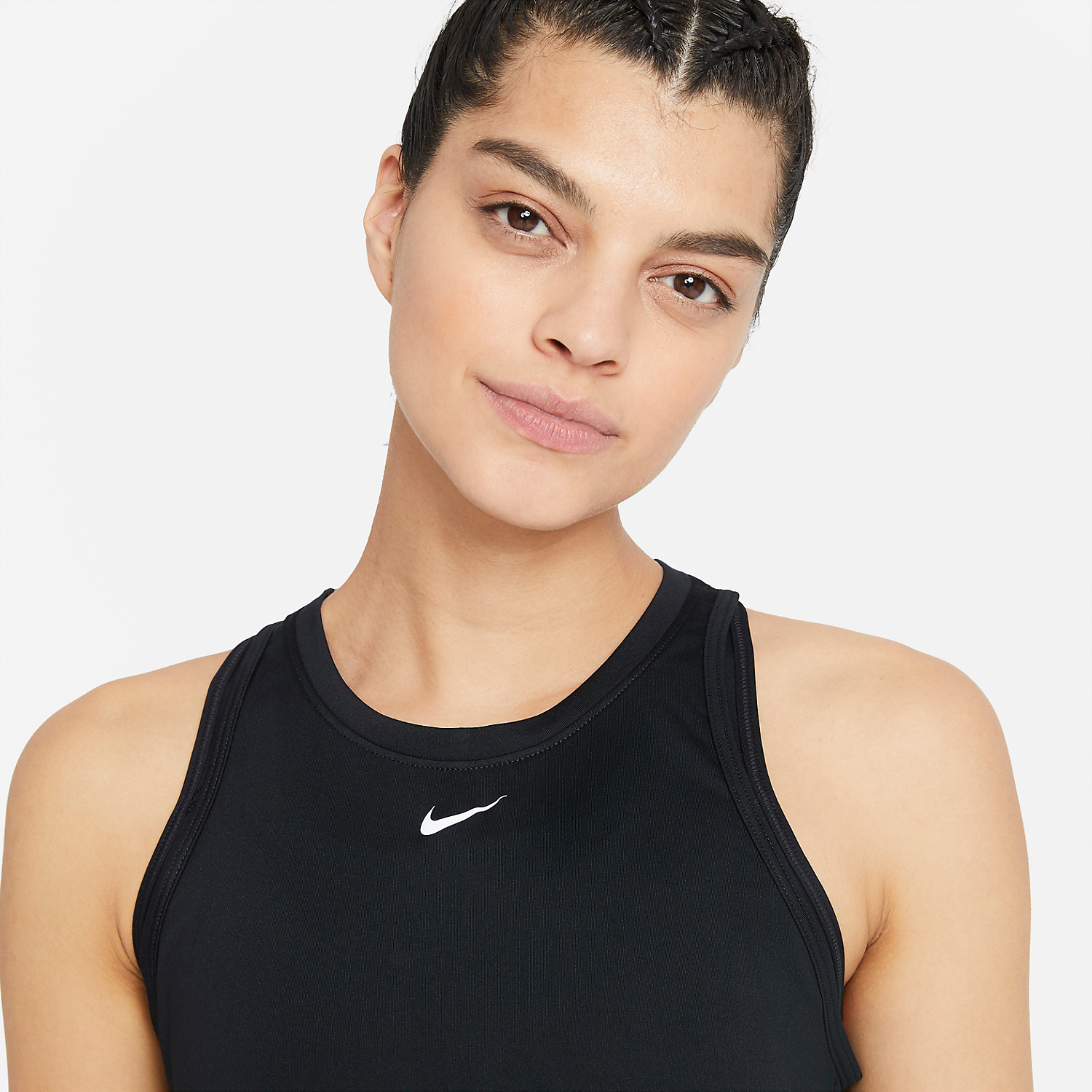 Nike One Women's Tennis Tank - Black/White
