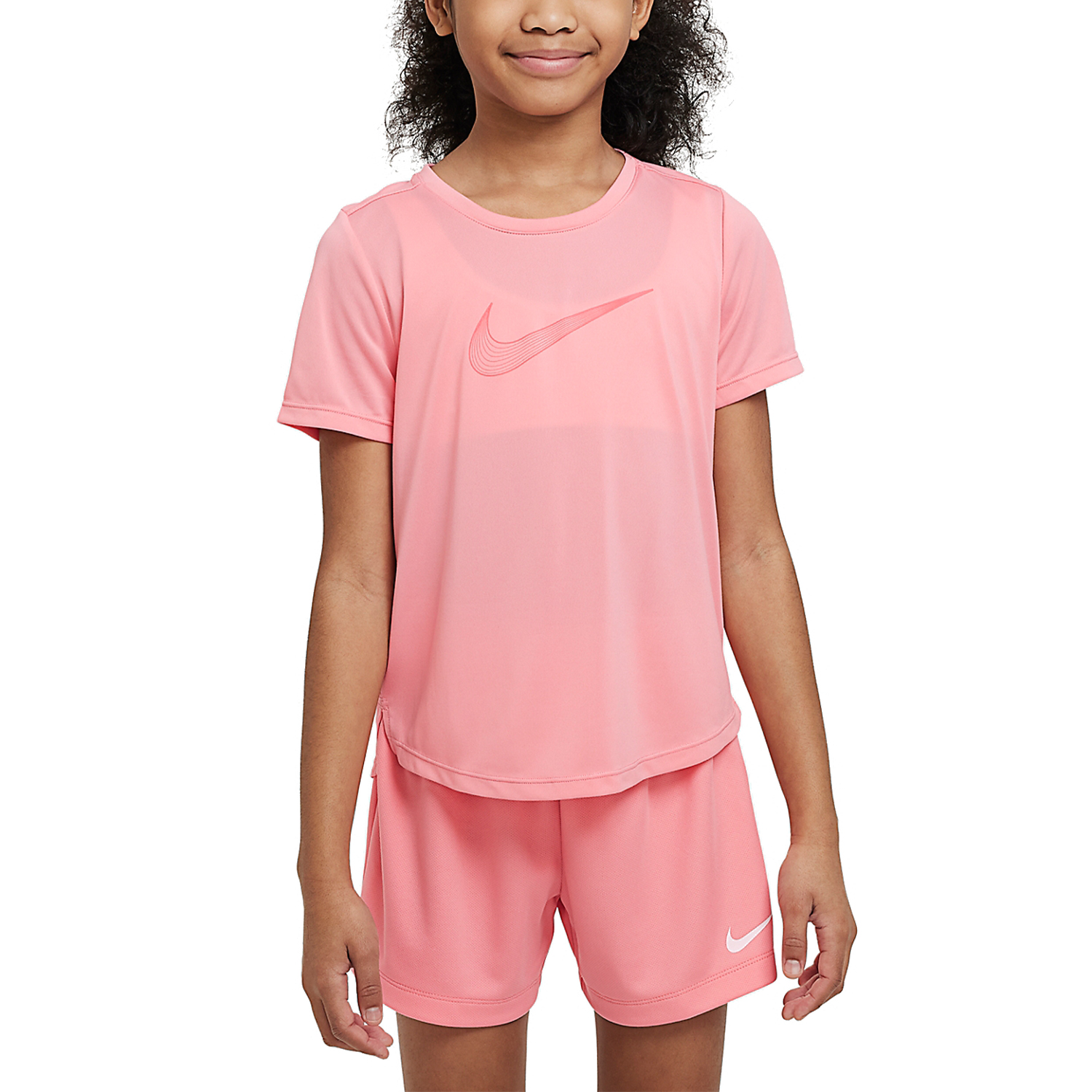 Nike Dri-FIT One Camiseta de Tenis Niña Coral Chalk/Sea Coral - Main Image