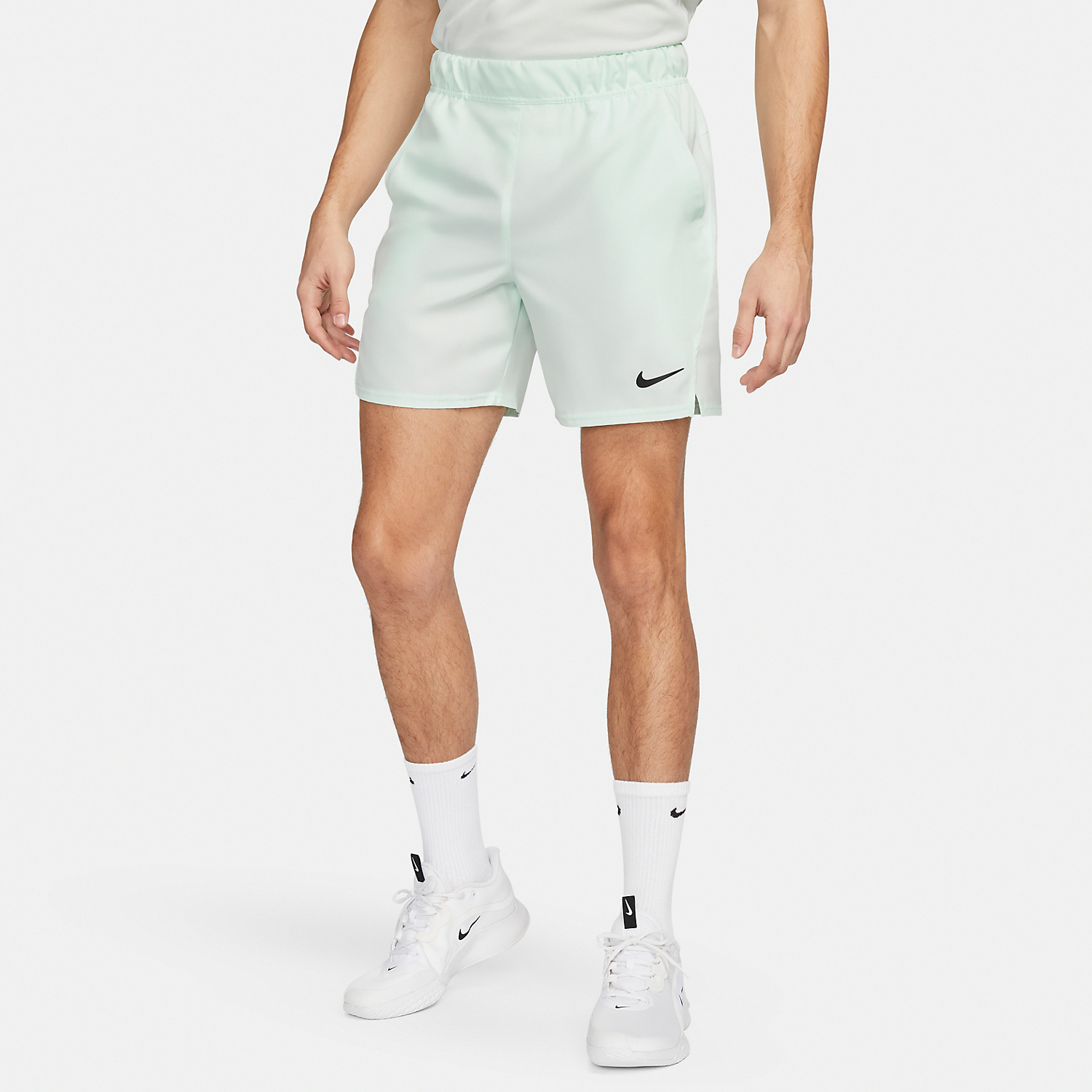 Nike Flex Victory 7in Men's Tennis Shorts - Barely Green/Black