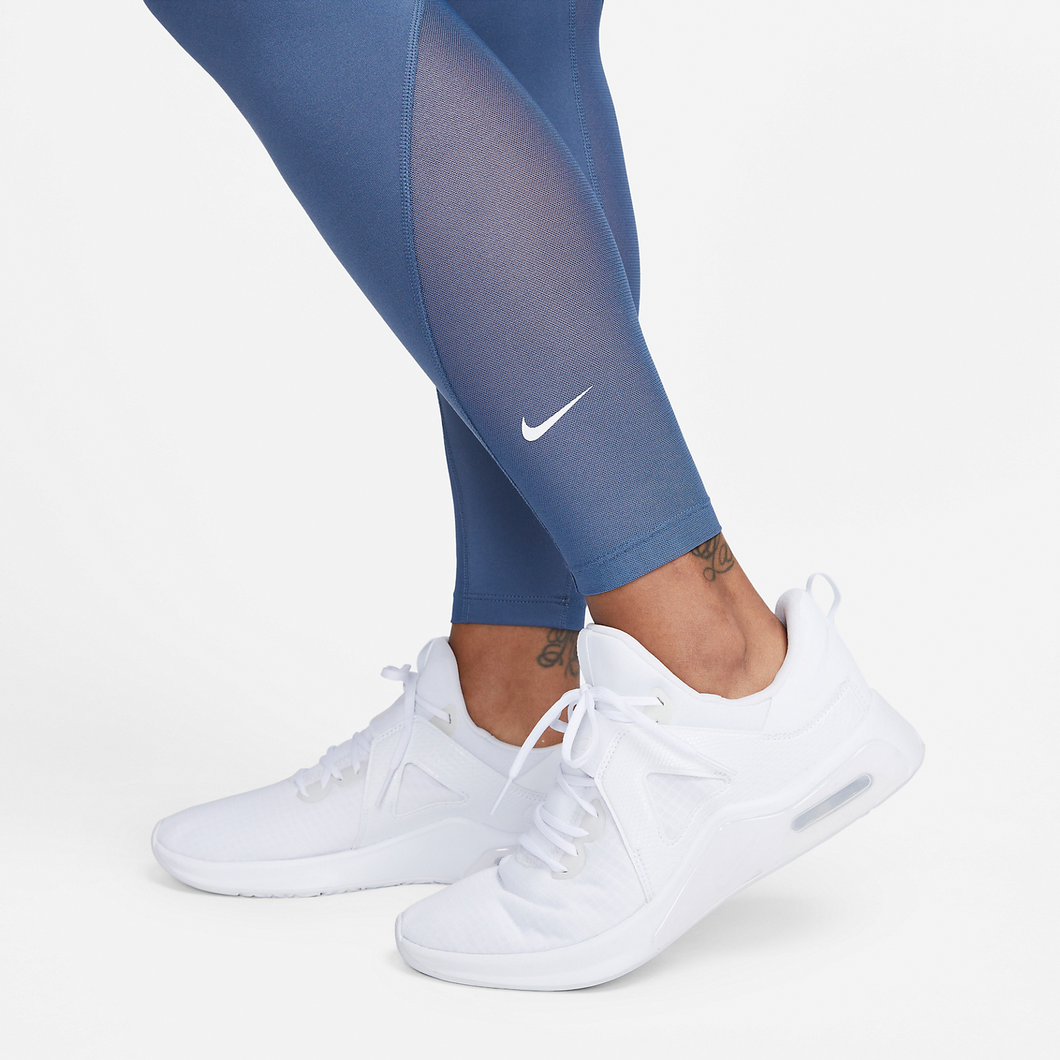 Nike One Mid Rise 7/8 Women's Tennis Tights - Diffused Blue