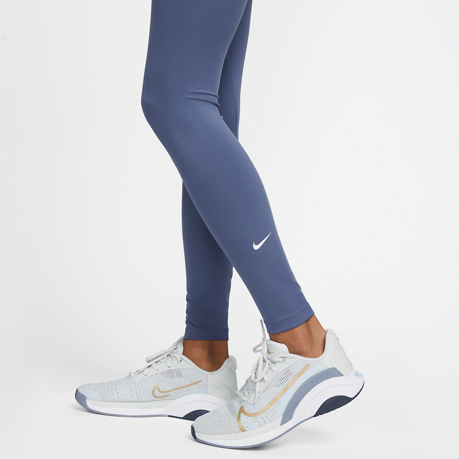 Nike, One High-Rise Leggings - Deep Jungle/White