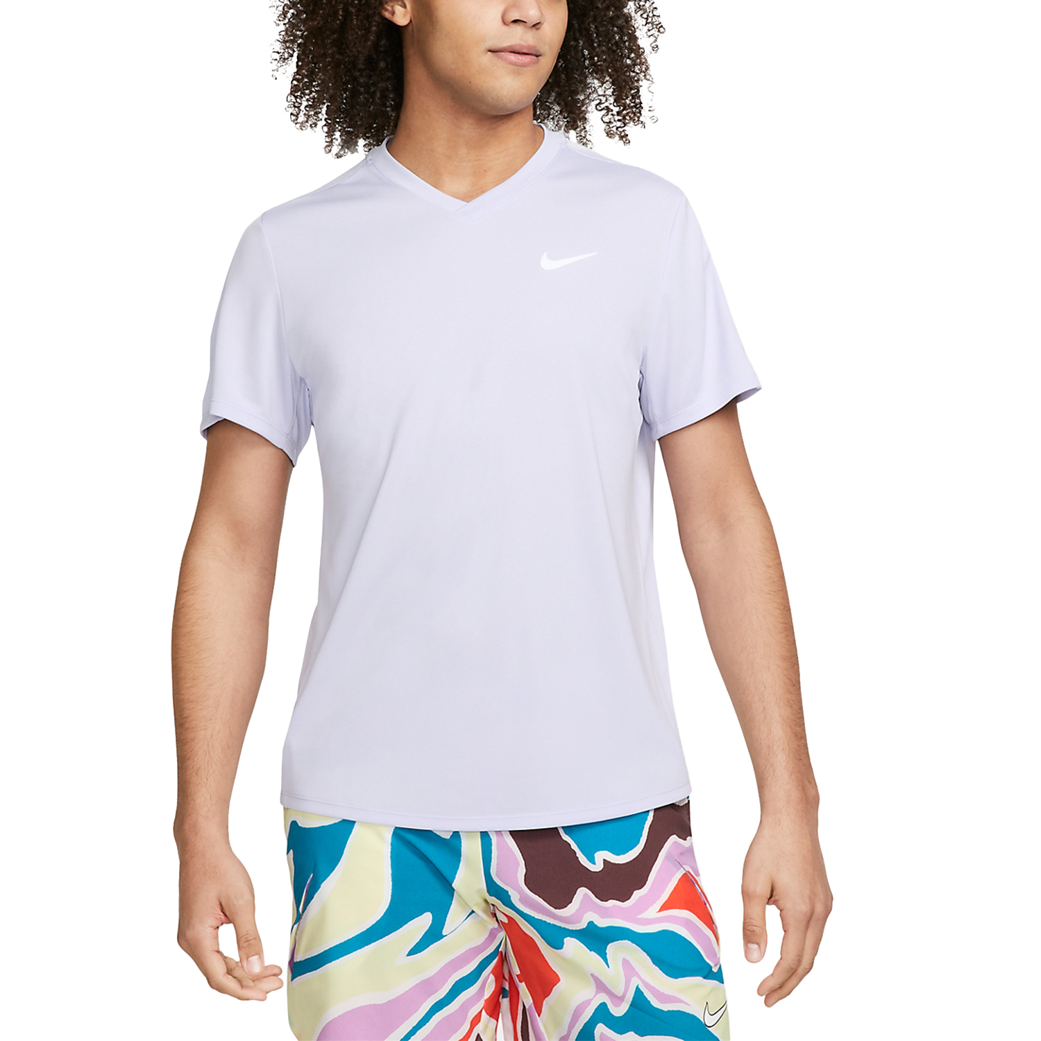Nike Victory Men's Tennis T-Shirt Oxygen Purple/White