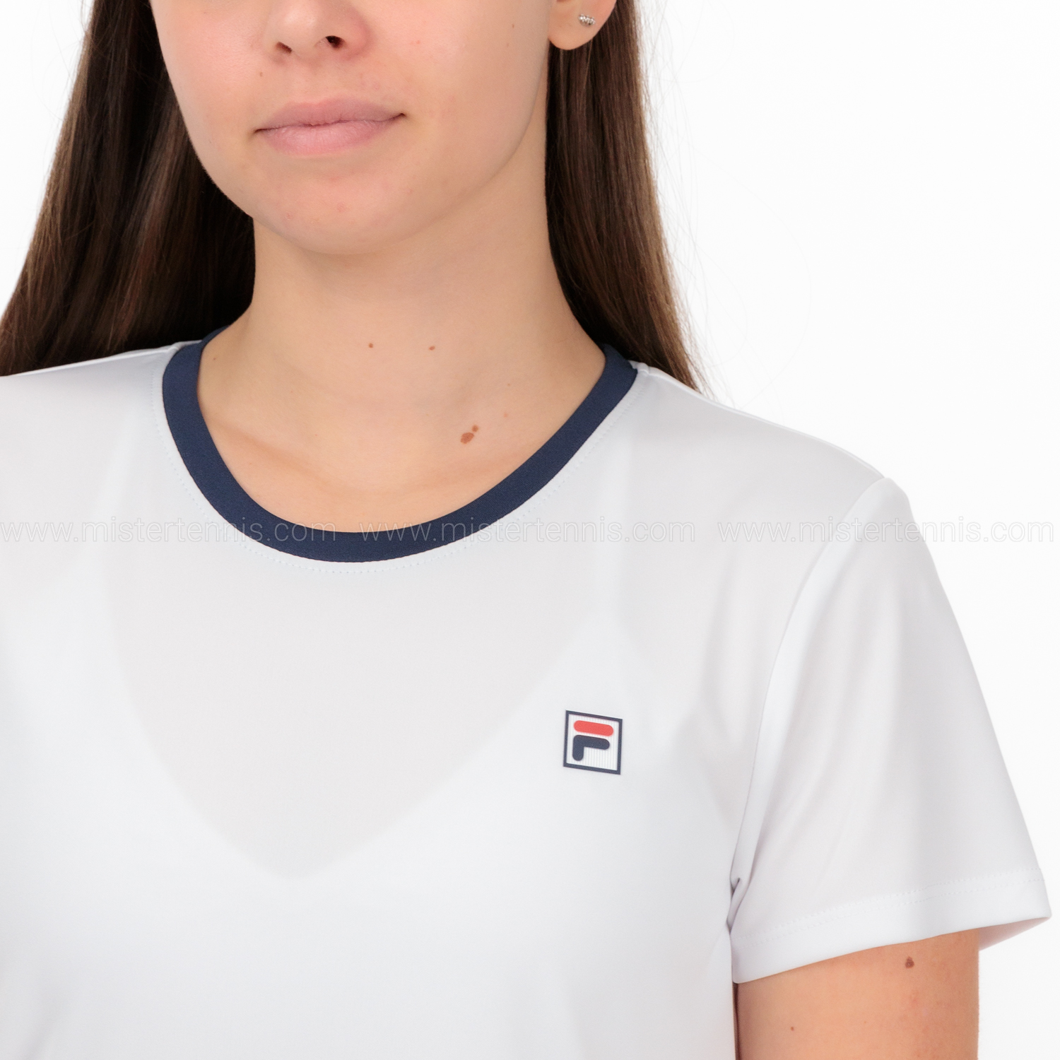 Fila Aurelia Camiseta - White/Navy