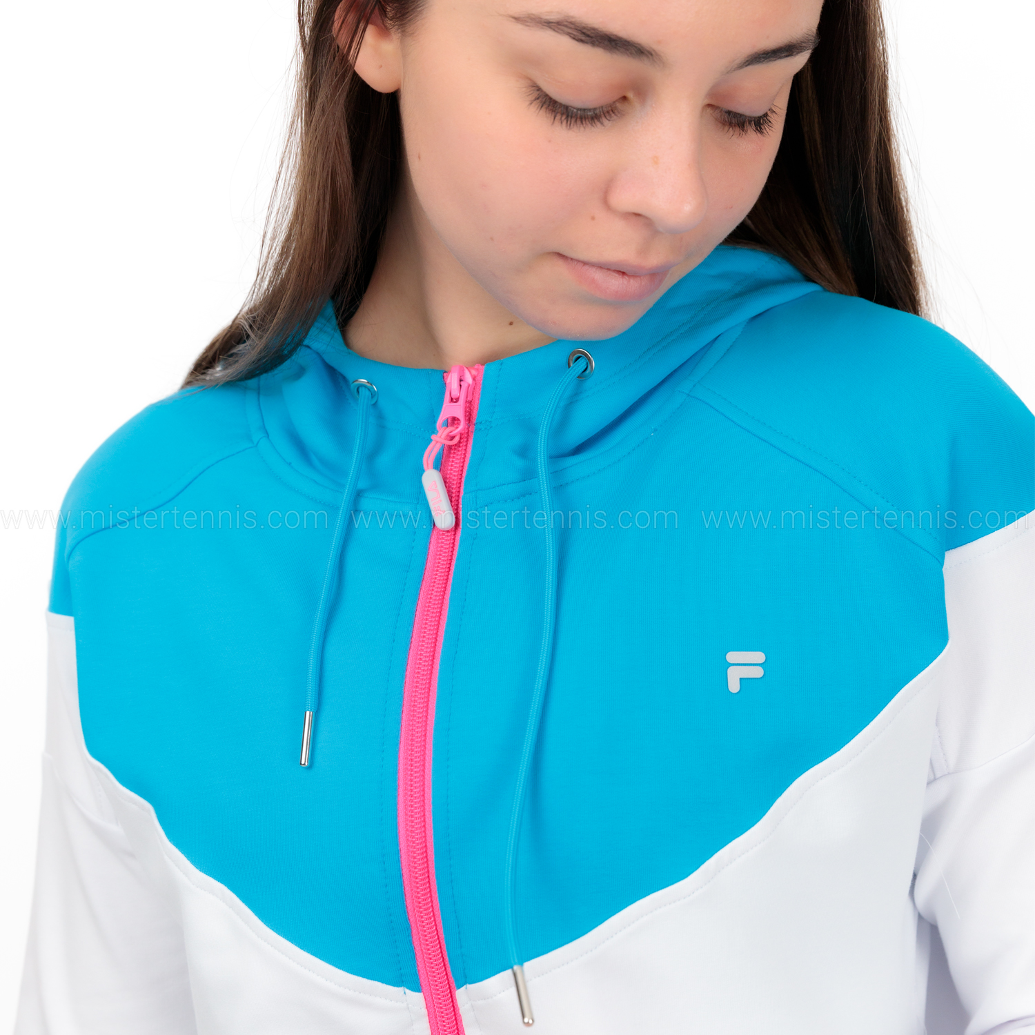 Fila Xenia Sudadera - White/Hawaiin Ocean