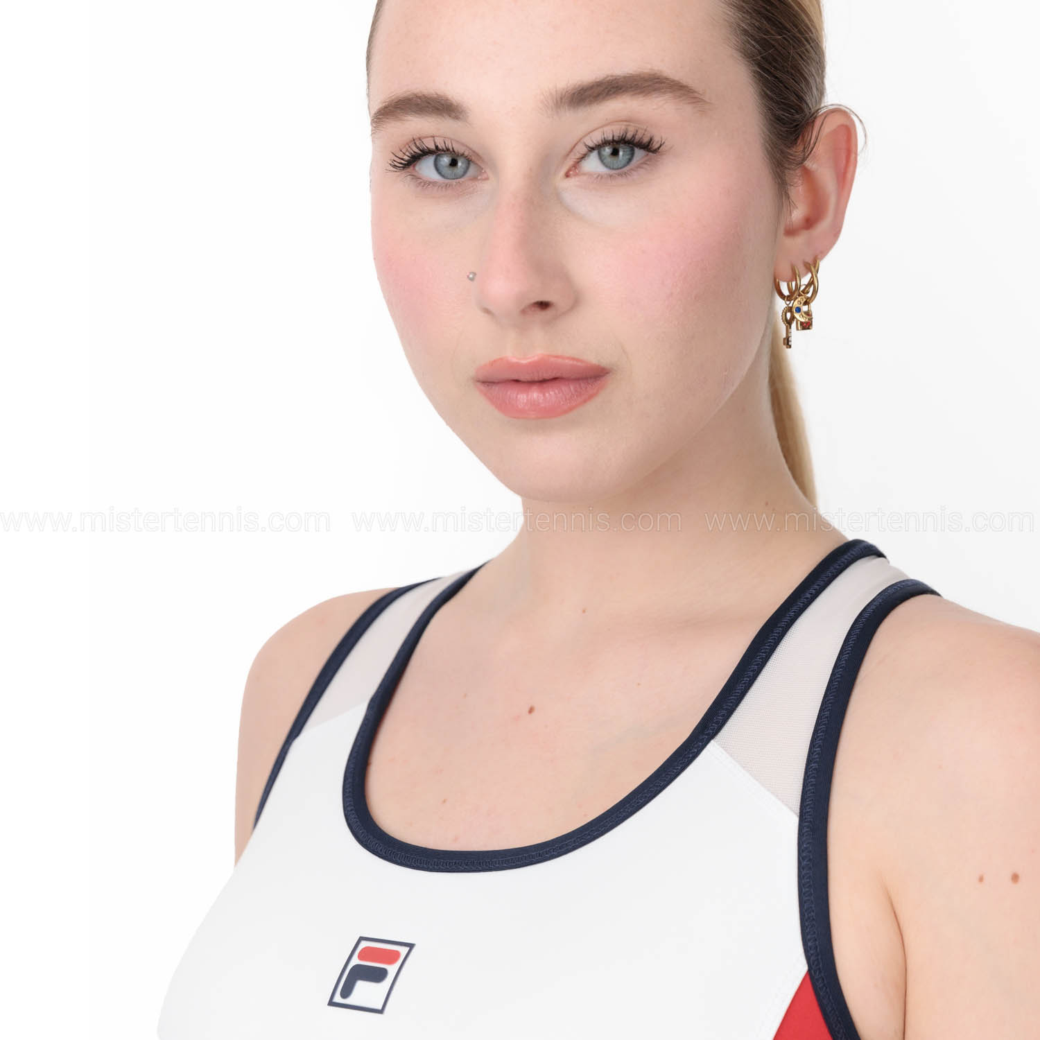 Fila Yuna Reggiseno Sportivo - White/Navy