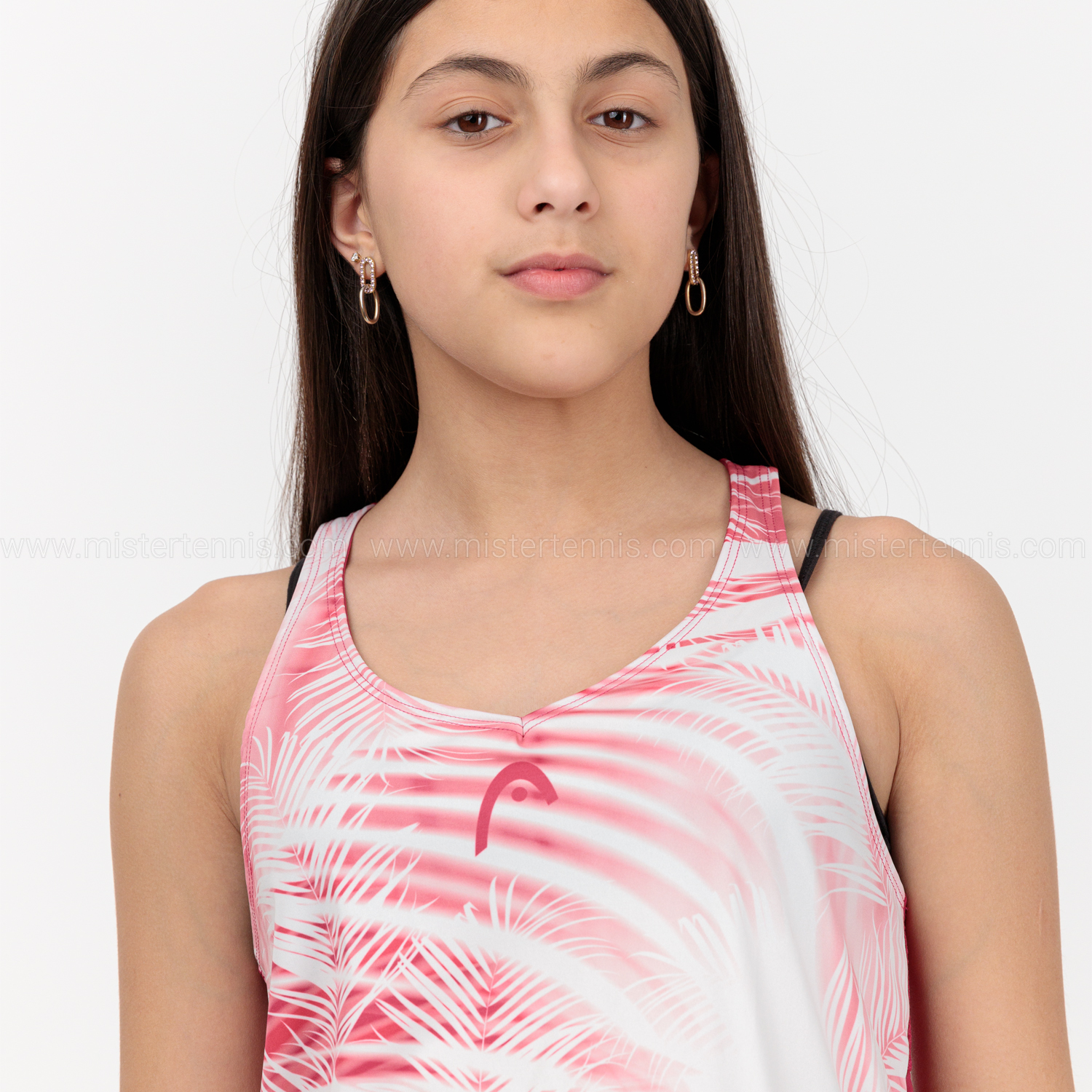 Head Agility Logo Top Niña - Mulberry/Print Vision W