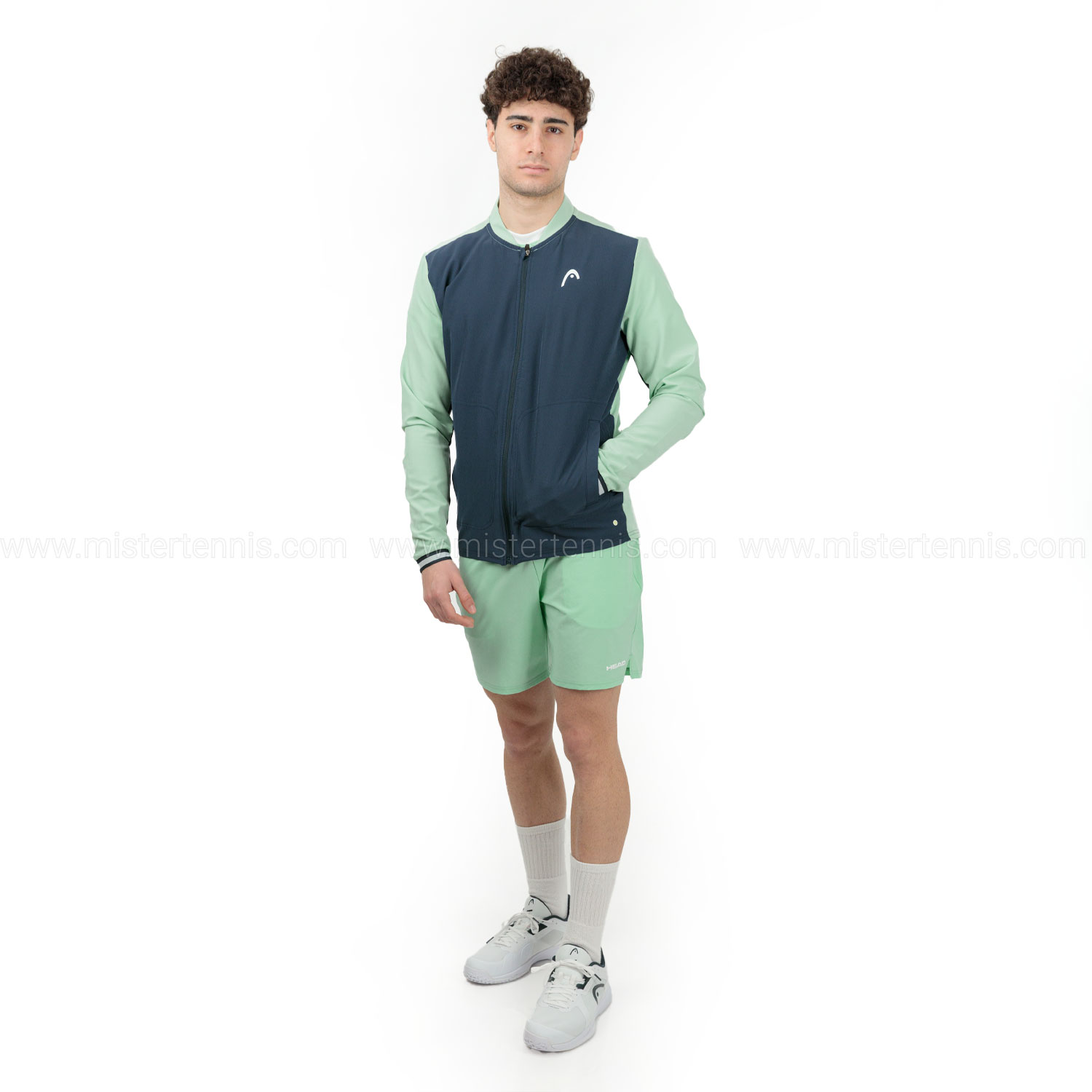 Head Breaker Jacket - Pastel Green/Navy