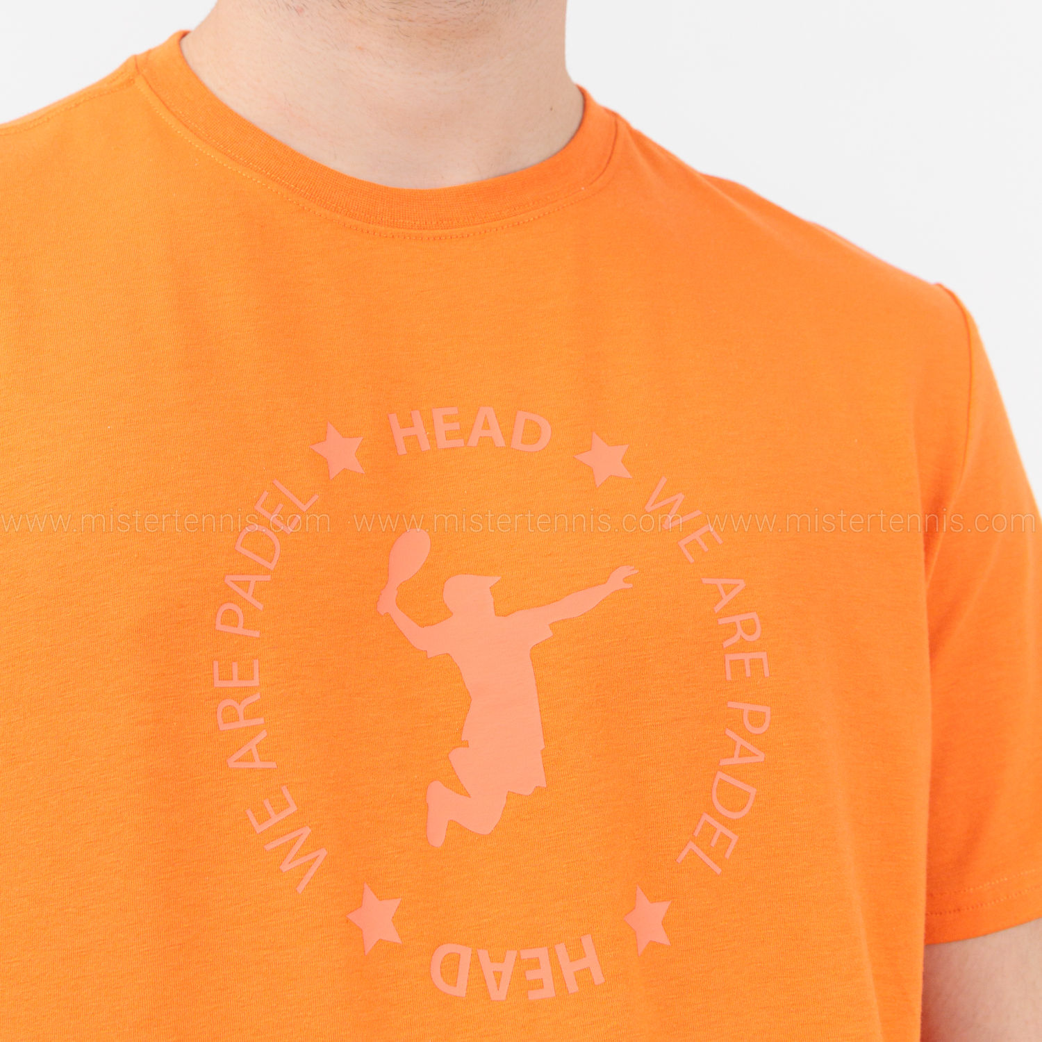 Head Graphic Logo T-Shirt - Orange