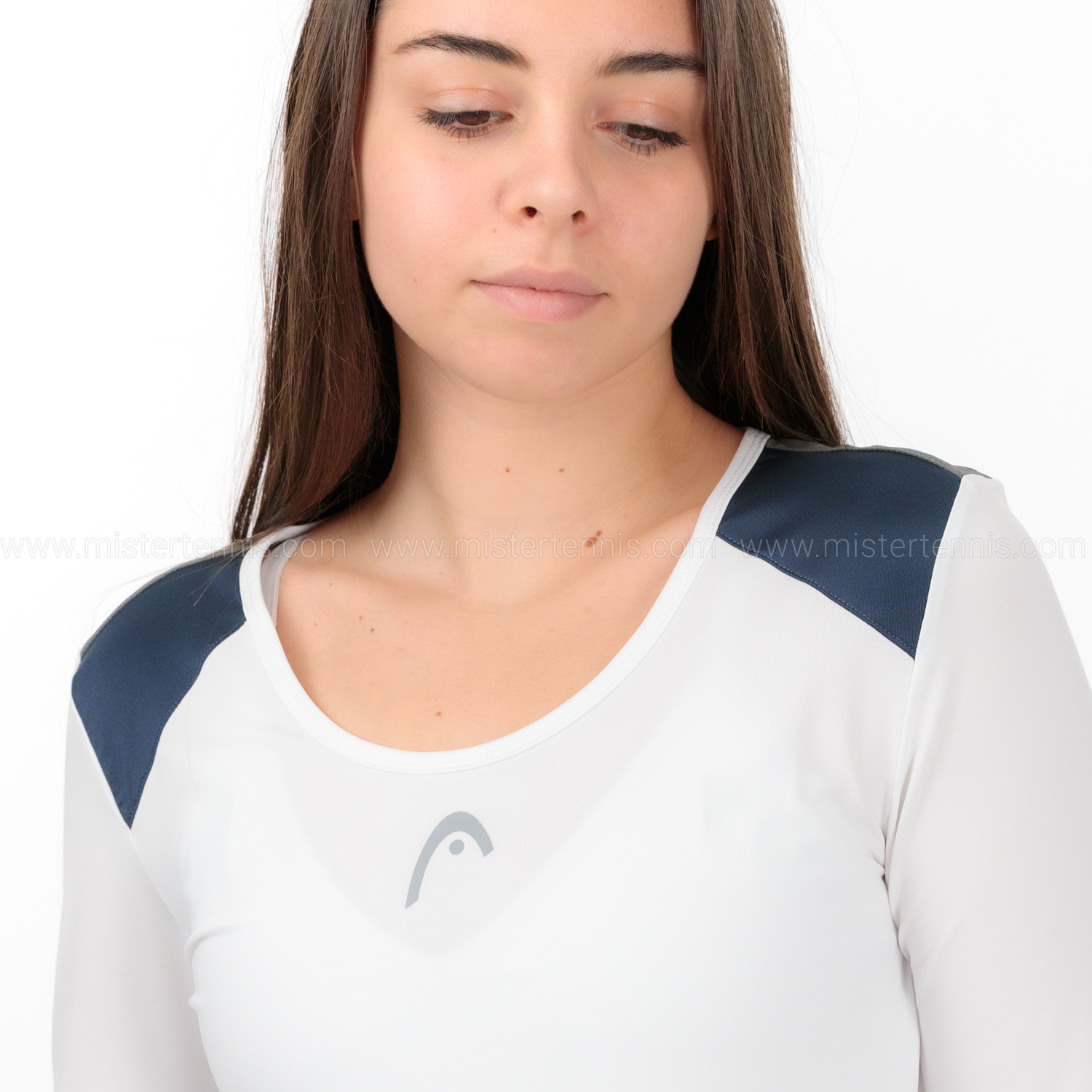 Head Club 22 Tech Shirt - White/Dark Blue