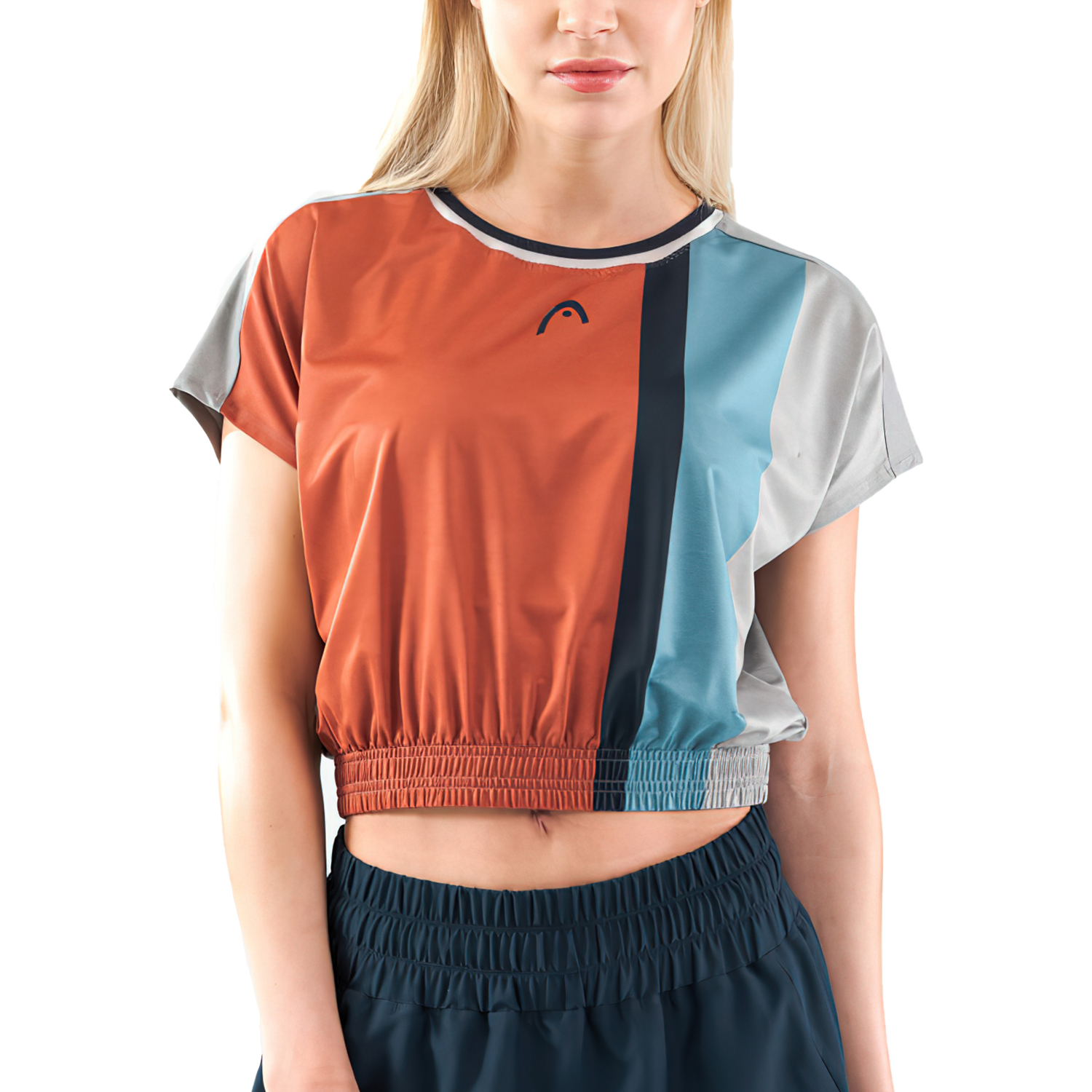 Head Crop Camiseta - Coral