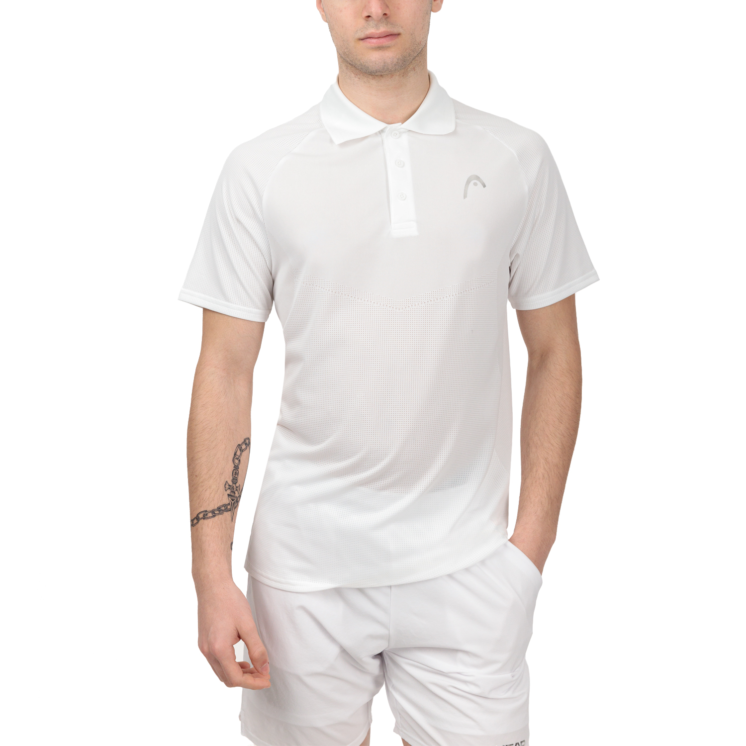 Head Performance Logo Polo - White