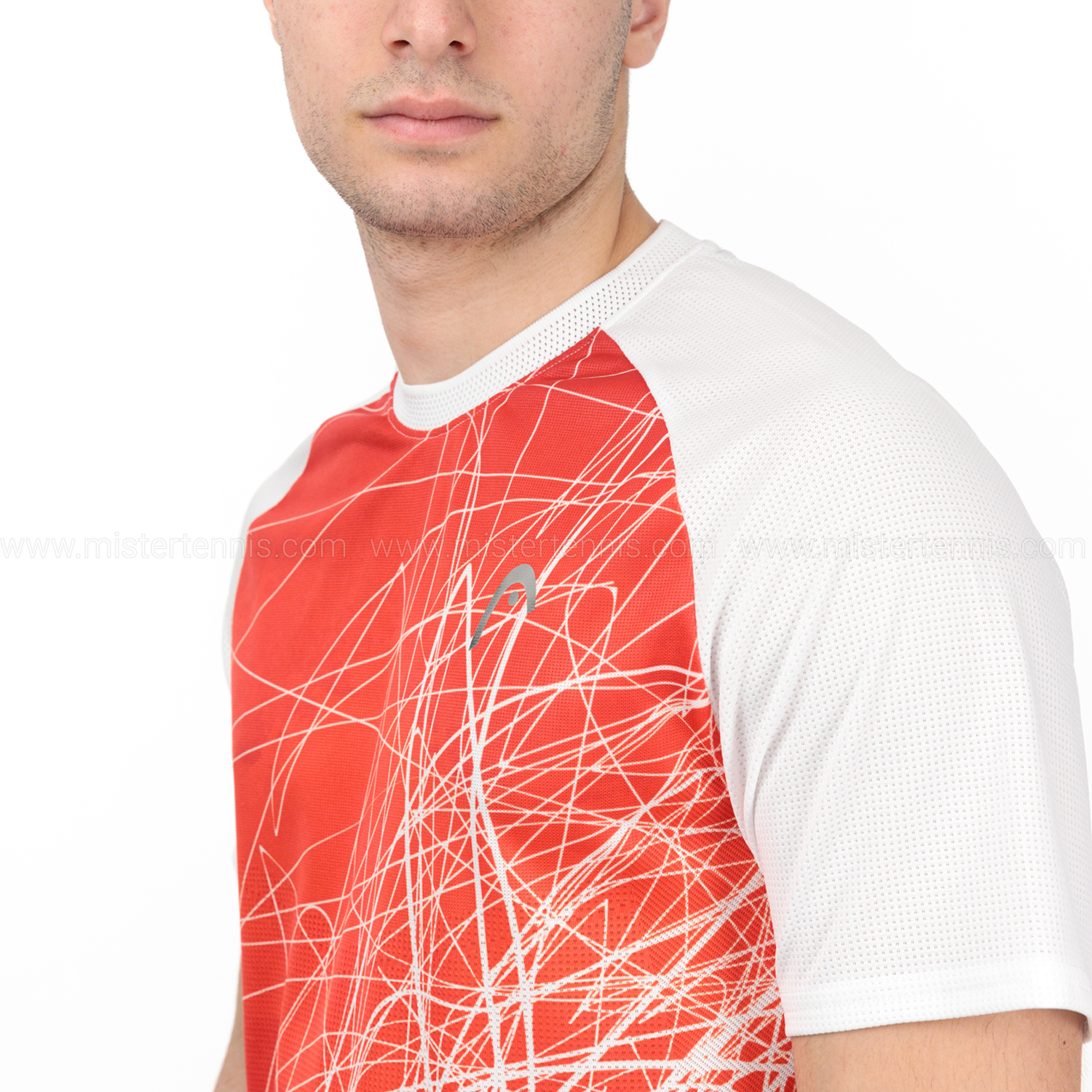 Head Performance MC Paris Camiseta - Print/Tangerine