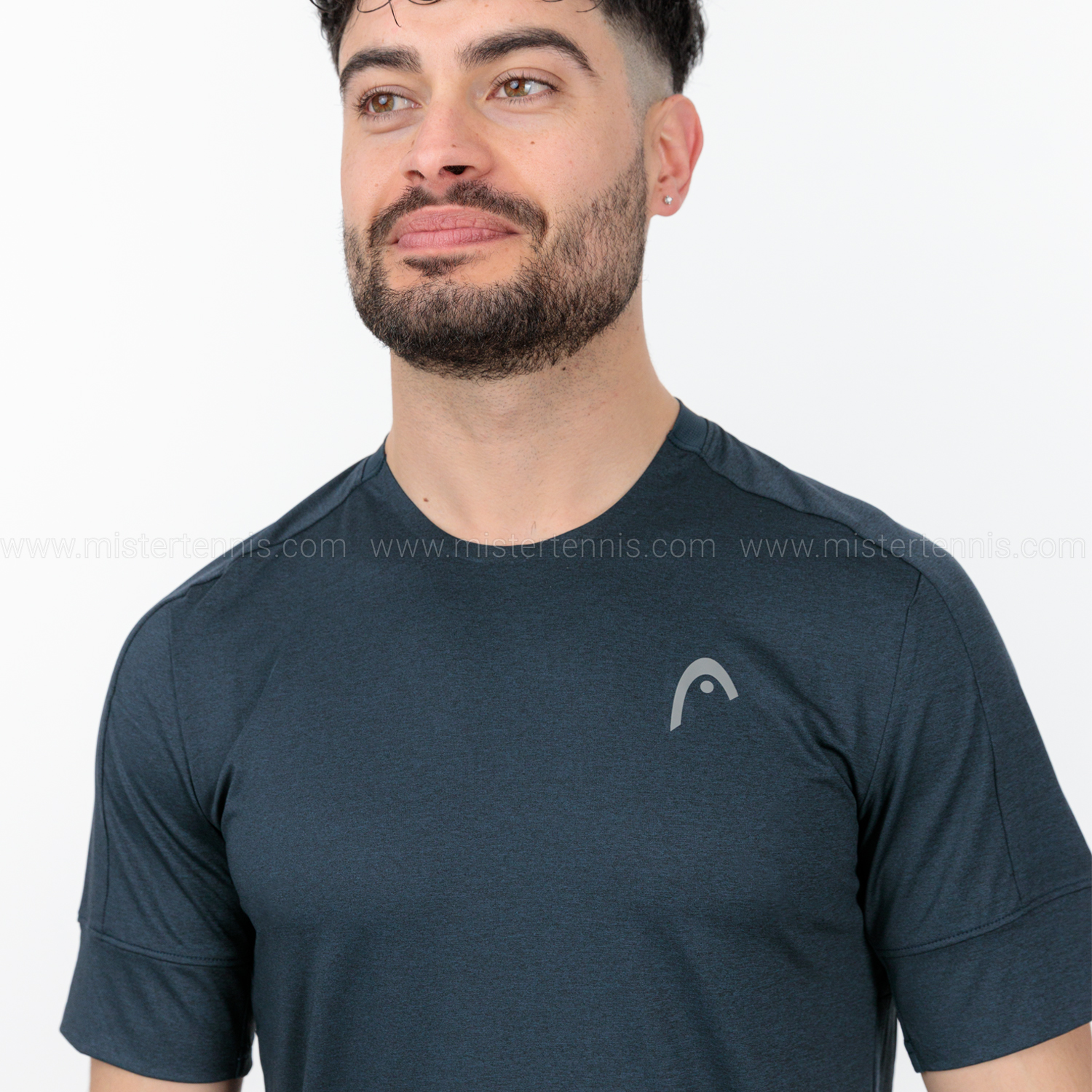 Head Play Tech Logo Maglietta - Navy