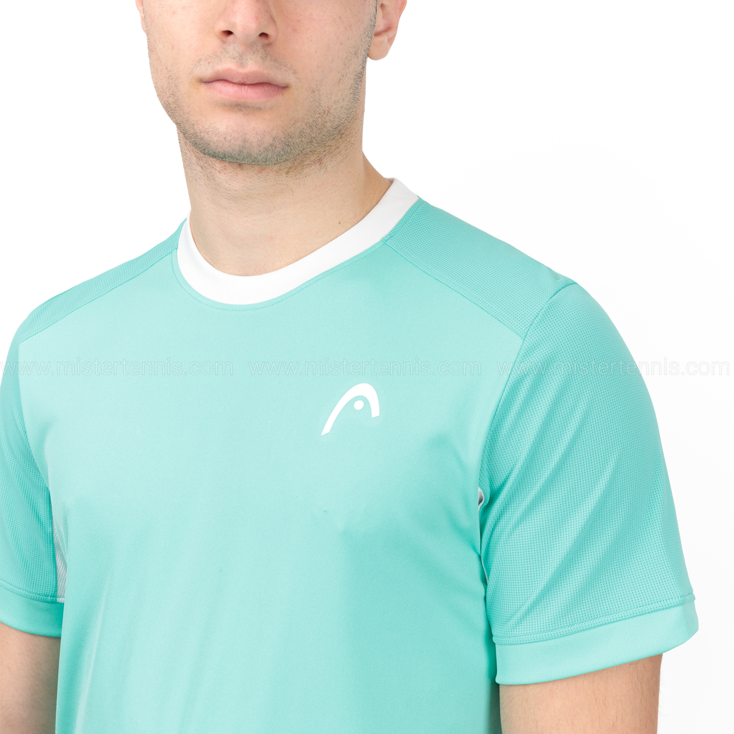 Head Slice Logo T-Shirt - Turquoise