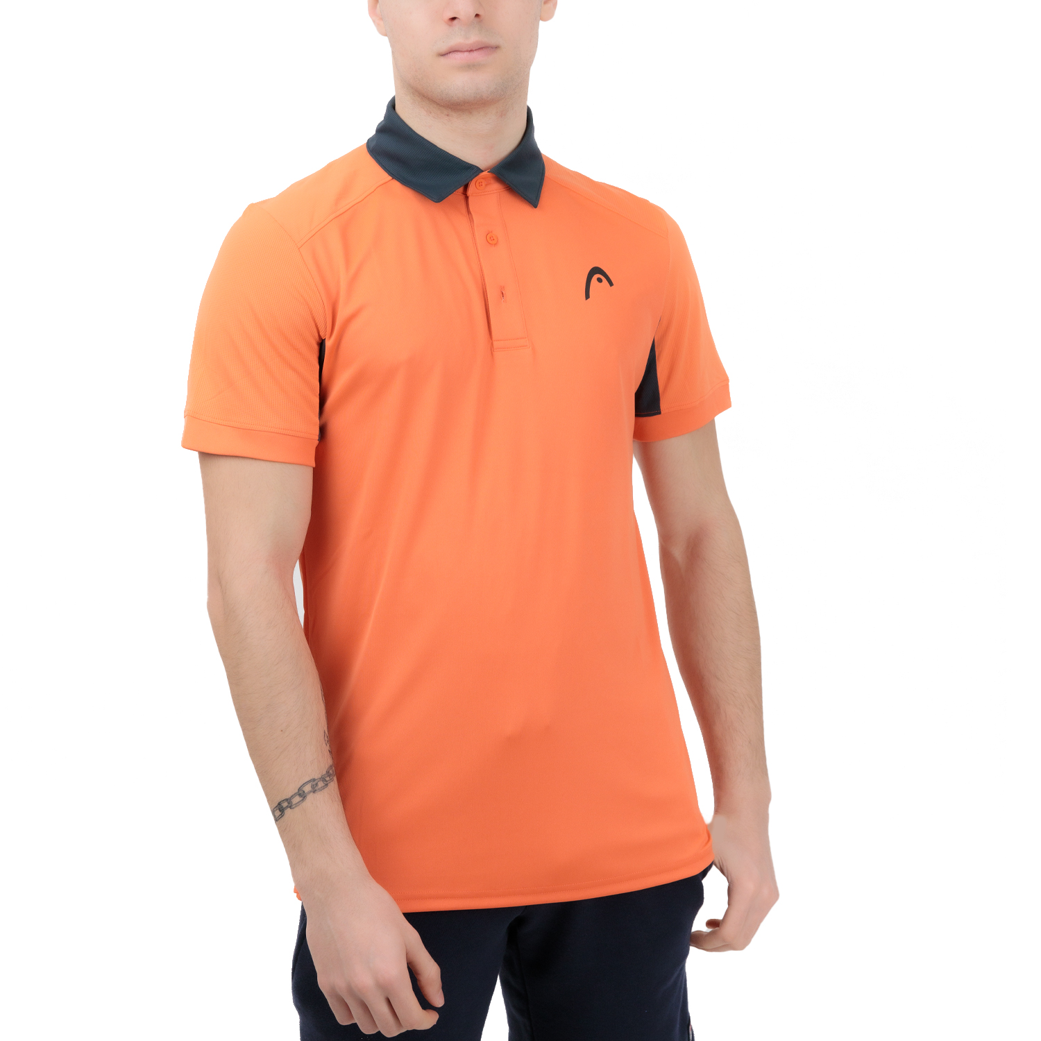 Head Slice Logo Polo - Flamingo