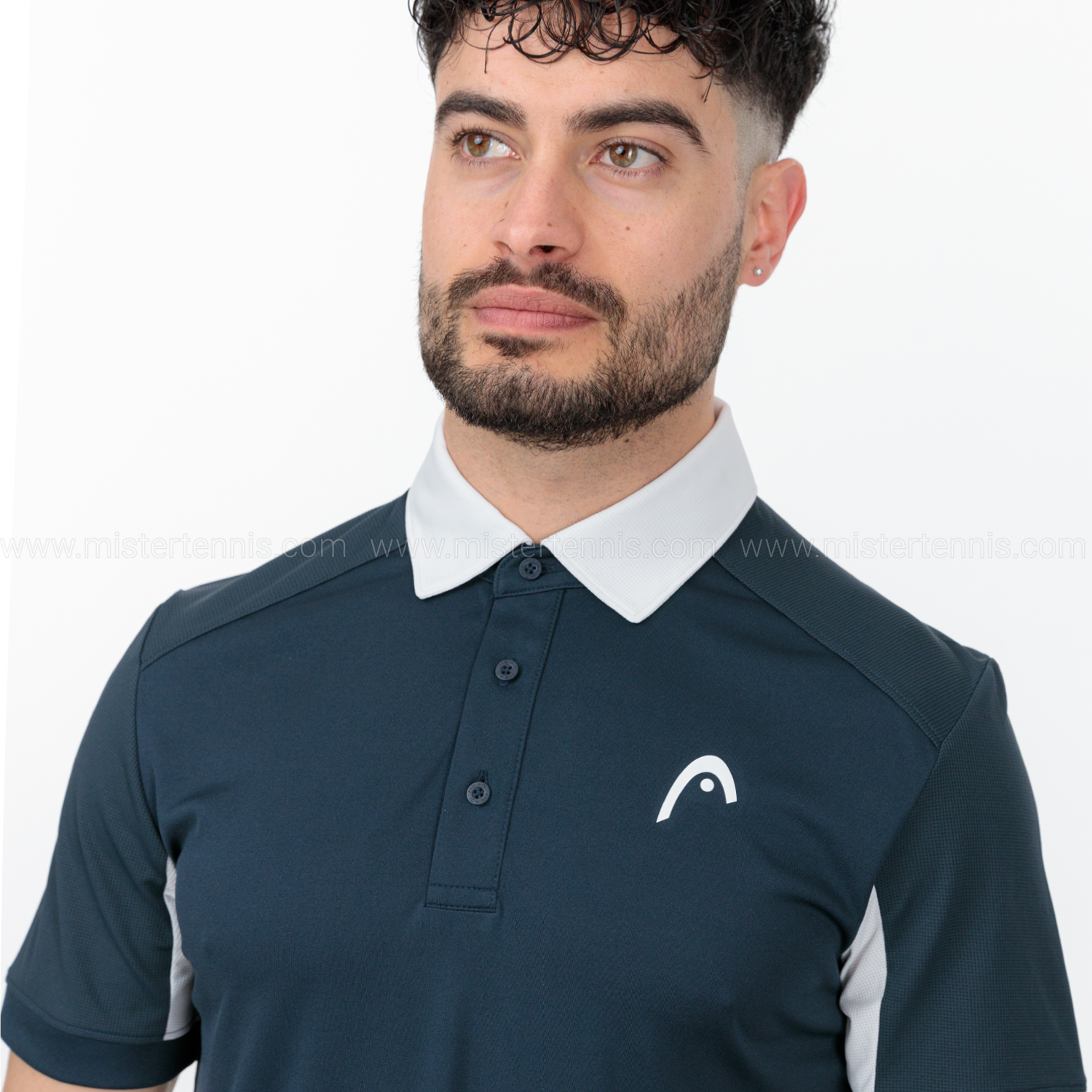 Head Slice Logo Polo - Navy