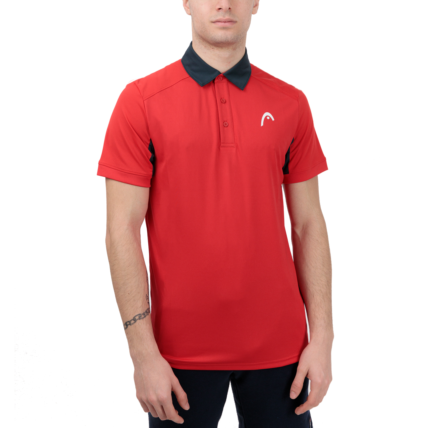 Head Slice Logo Polo - Red