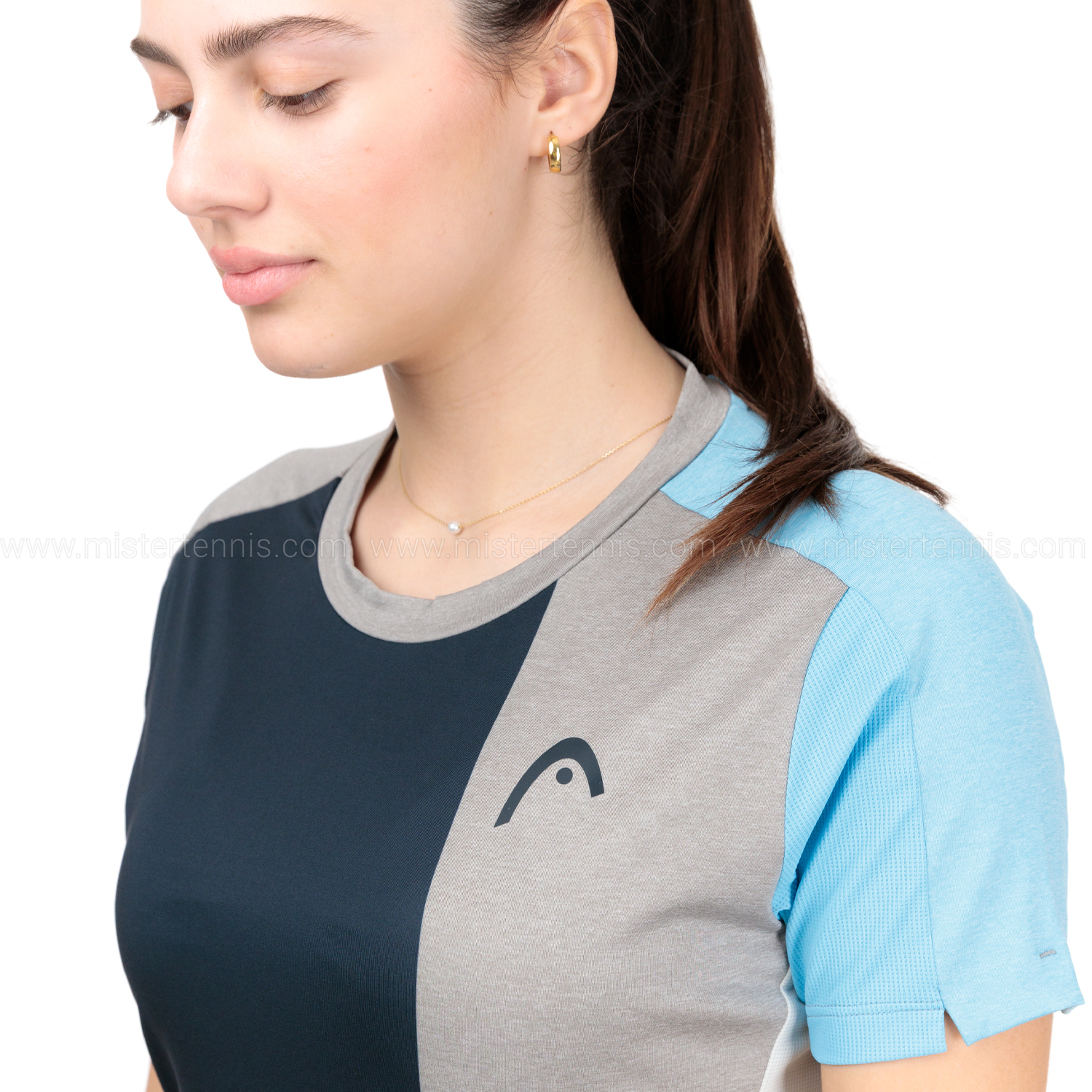 Head Tech T-Shirt - Grey/Navy