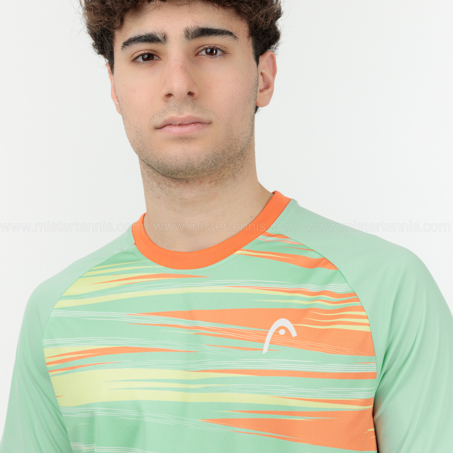 Head Topspin Logo Maglietta da Tennis Uomo Pastel Green