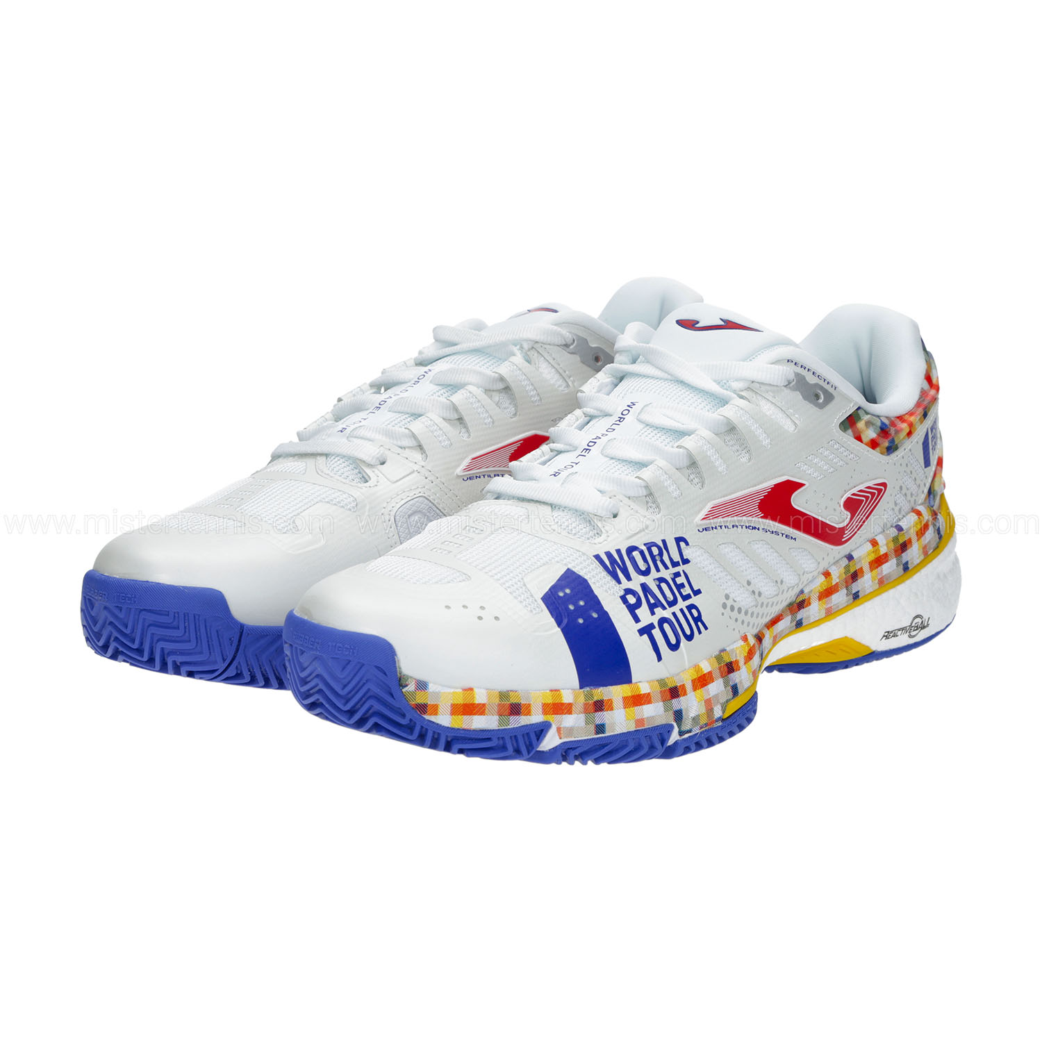 Shoes T.Slam 23 World Padel Tour - Wpt clay man white royal blue