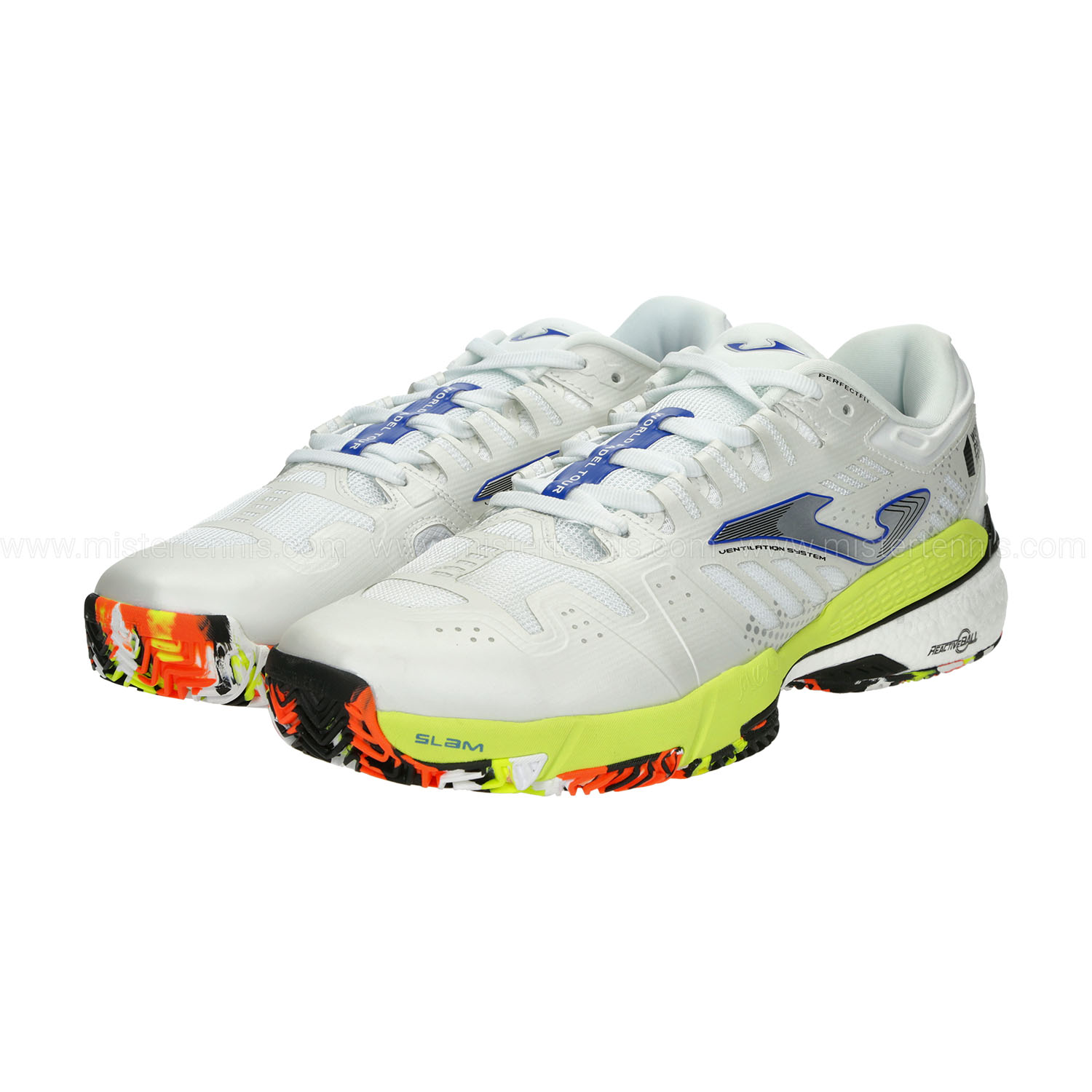 Joma Slam WPT Men's Padel Shoes - White/Lime