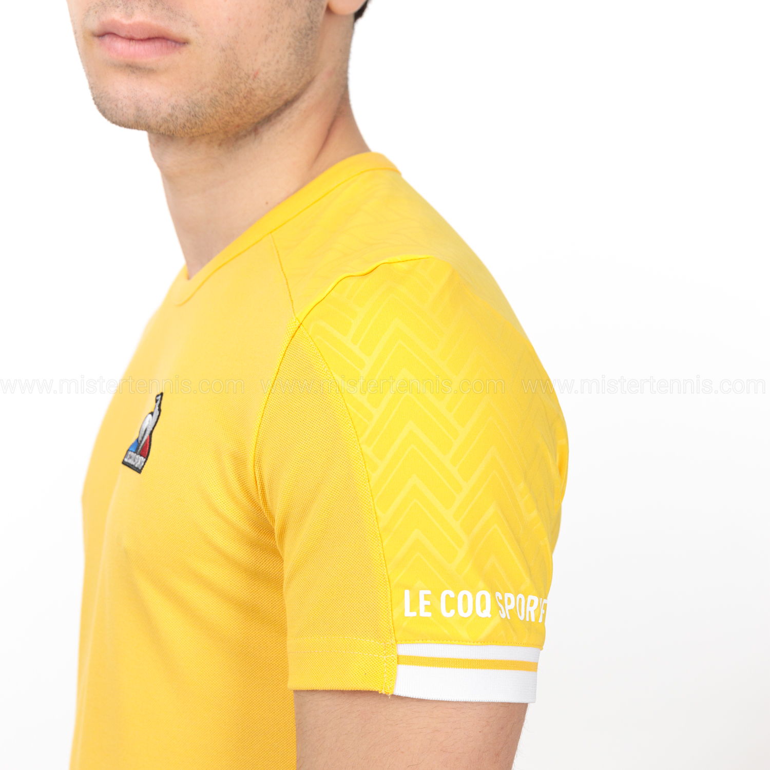 Le Coq Sportif Performance Match T-Shirt - Lemon Chrome